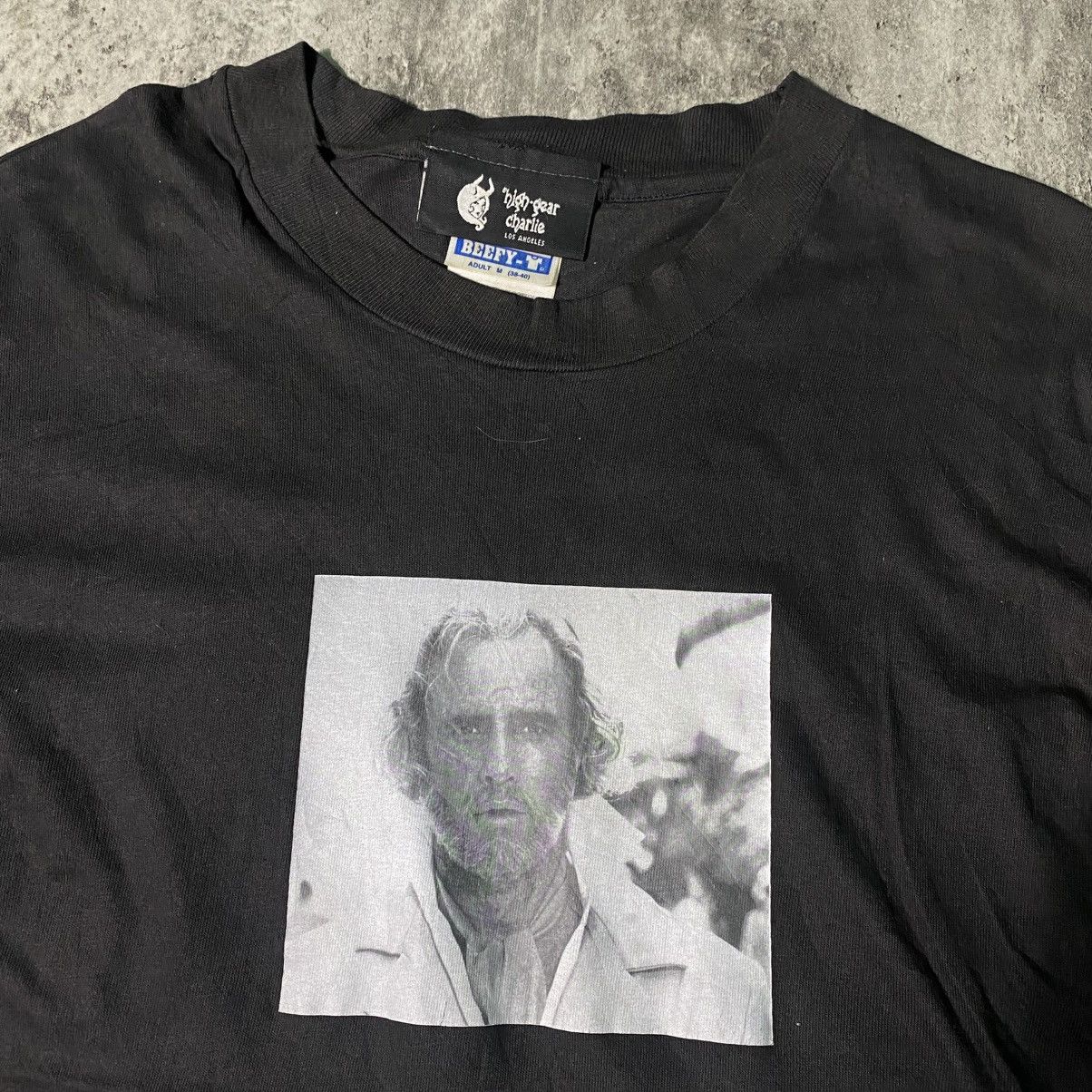 Vintage Vintage High Gear Charlie Printed Charles Bukowski Tshirt Size US M / EU 48-50 / 2 - 2 Thumbnail