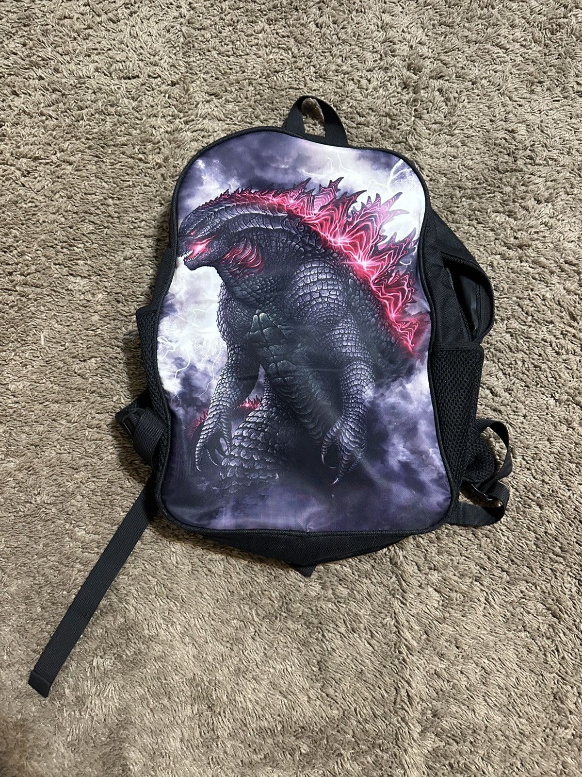 Nike Vintage Godzilla “triple black fire” backpack 00s Size ONE SIZE - 1 Thumbnail
