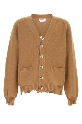 Alexander McQueen o1w1db10925 Distressed Skull Cardigan in Beige Size US S / EU 44-46 / 1 - 1 Thumbnail