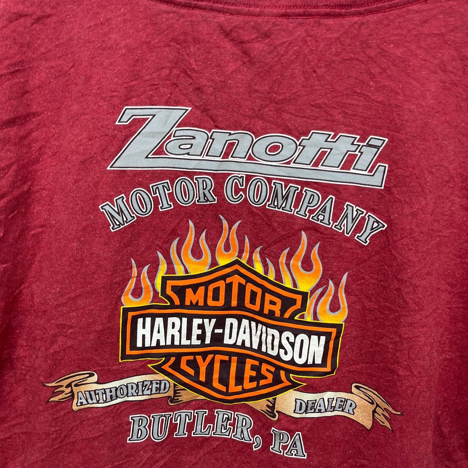 Harley Davidson Vintage Harley-Davidson Flames Pocket T-Shirt Y2K XL Size US XL / EU 56 / 4 - 2 Thumbnail