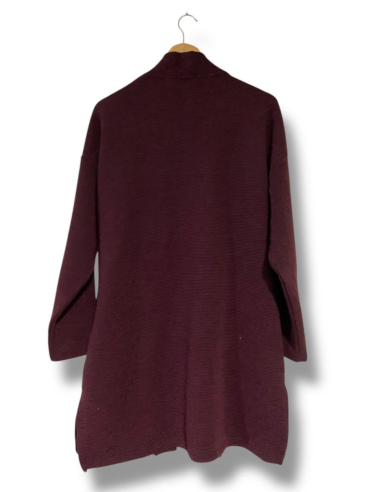 Japanese Brand JUNRED TOKYO Ribbed Long Open Cardigan (154) Size US S / EU 44-46 / 1 - 6 Thumbnail