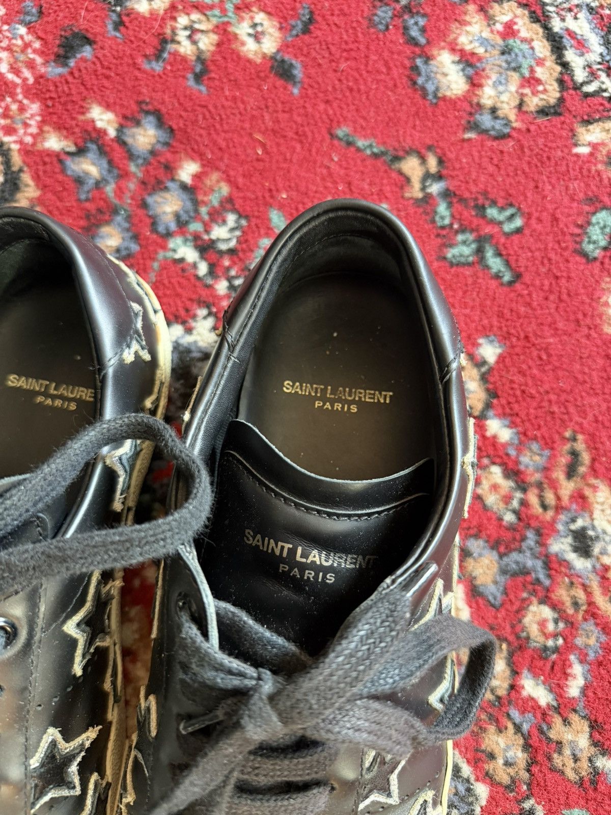 Saint Laurent Paris Star leather sneakers hedi slimane Size US 8.5 / EU 41-42 - 5 Thumbnail