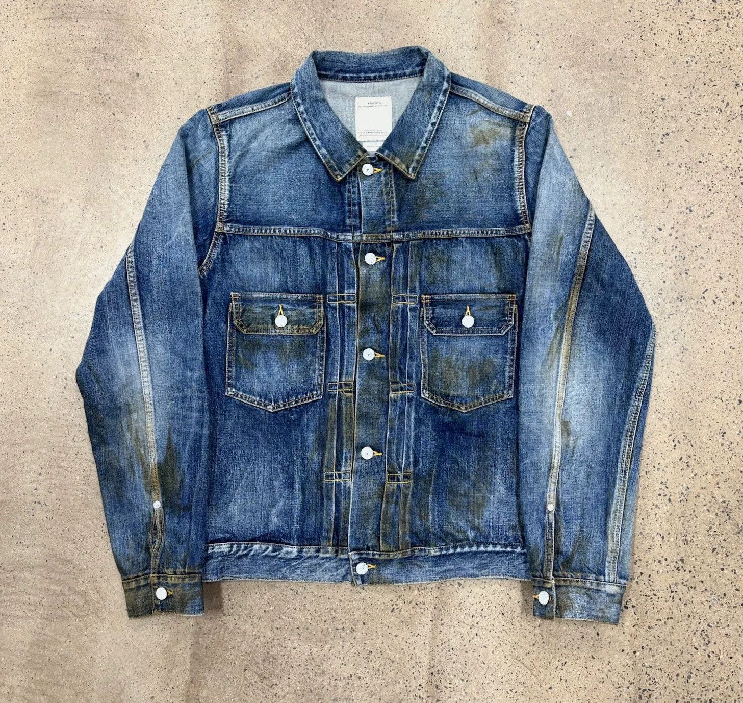 Visvim VISVIM GREASE MONKEY COAT DRY DENIM | Grailed