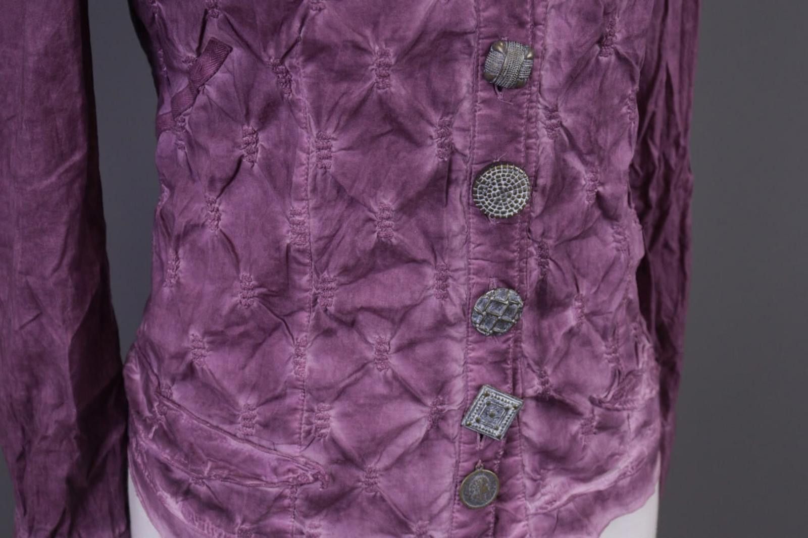 Designer Elisa Cavaletti Club Purple Shirt Blouse Tunic Size S Size S / US 4 / IT 40 - 7 Thumbnail