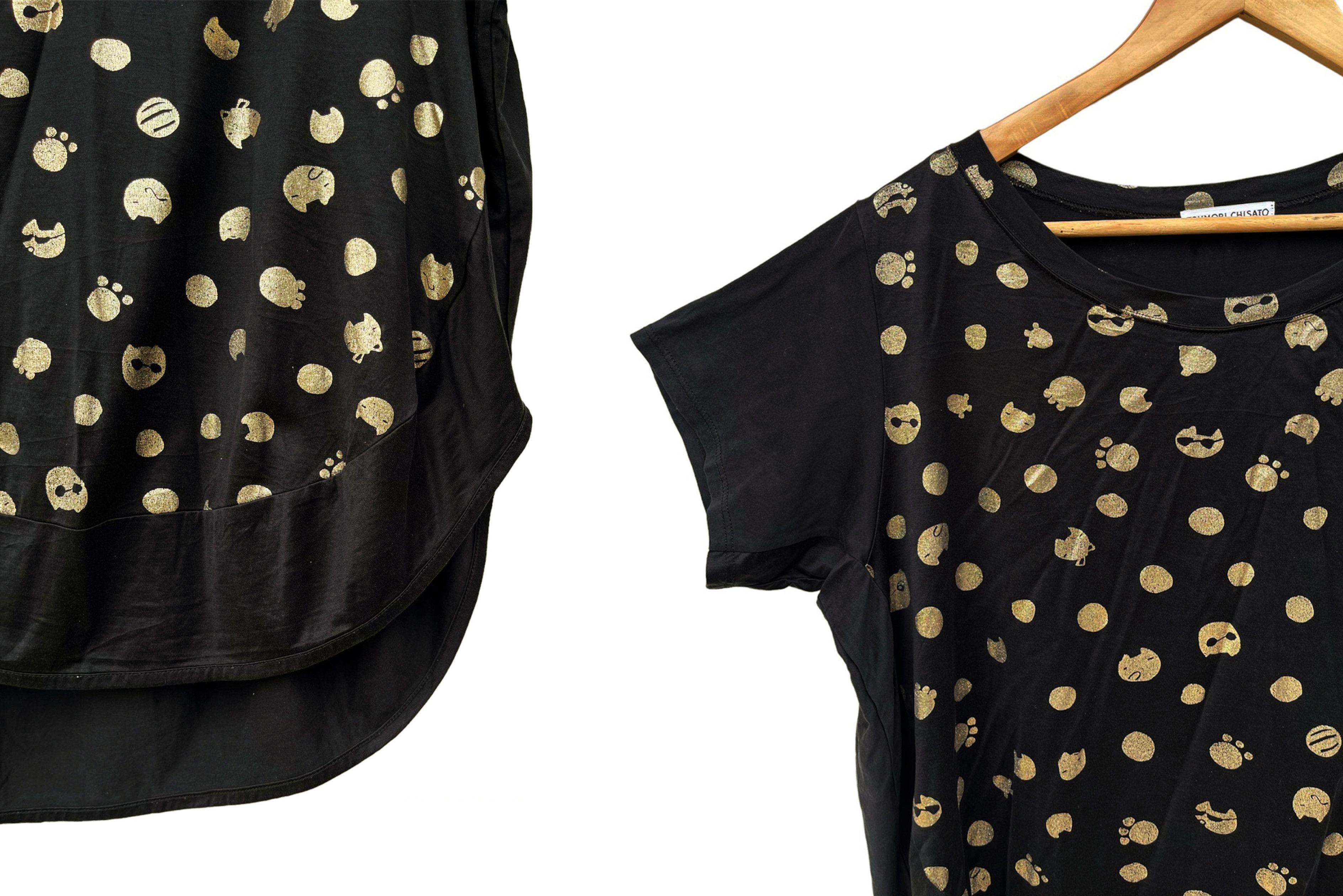 Tsumori Chisato Tsumori Chisato oversized t shirt // tunic top, CATS printed Size M / US 6-8 / IT 42-44 - 6 Thumbnail