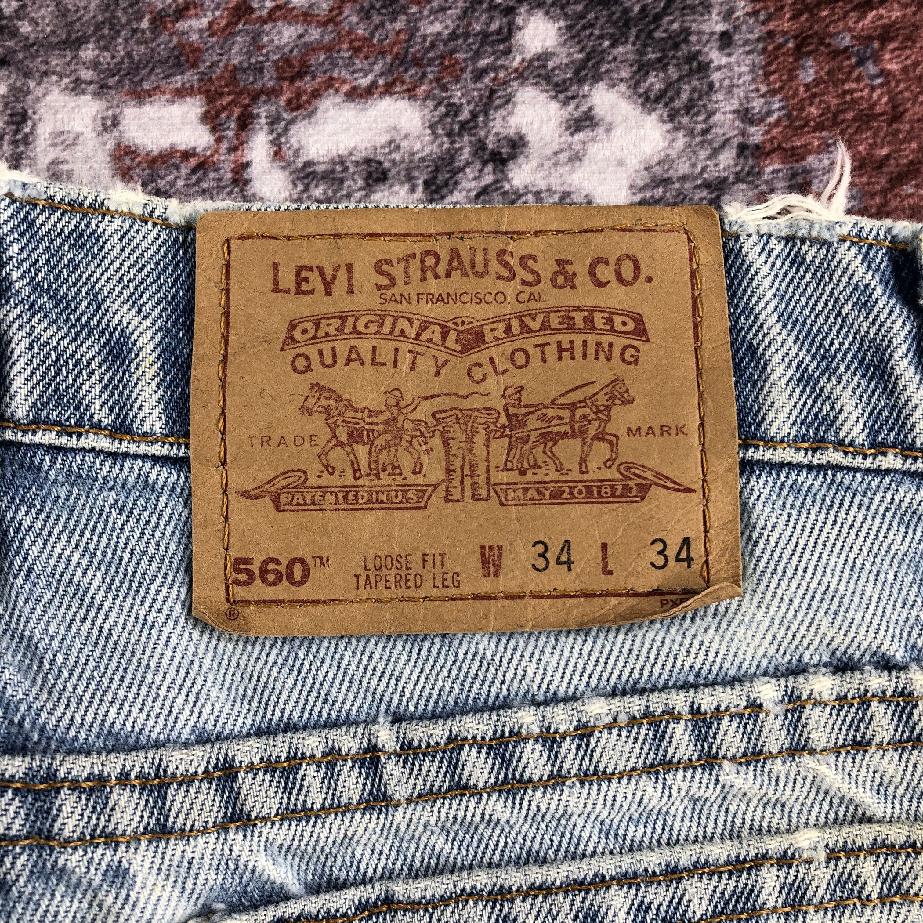 Levi's × Vintage 90s Vintage Light Wash Levis 560 Jeans-JM2312 Size US 35 - 7 Thumbnail