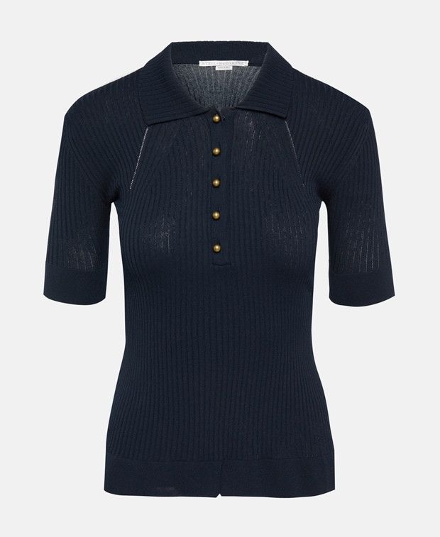 Stella McCartney Knitted polo shirt Size M / US 6-8 / IT 42-44 - 1 Preview