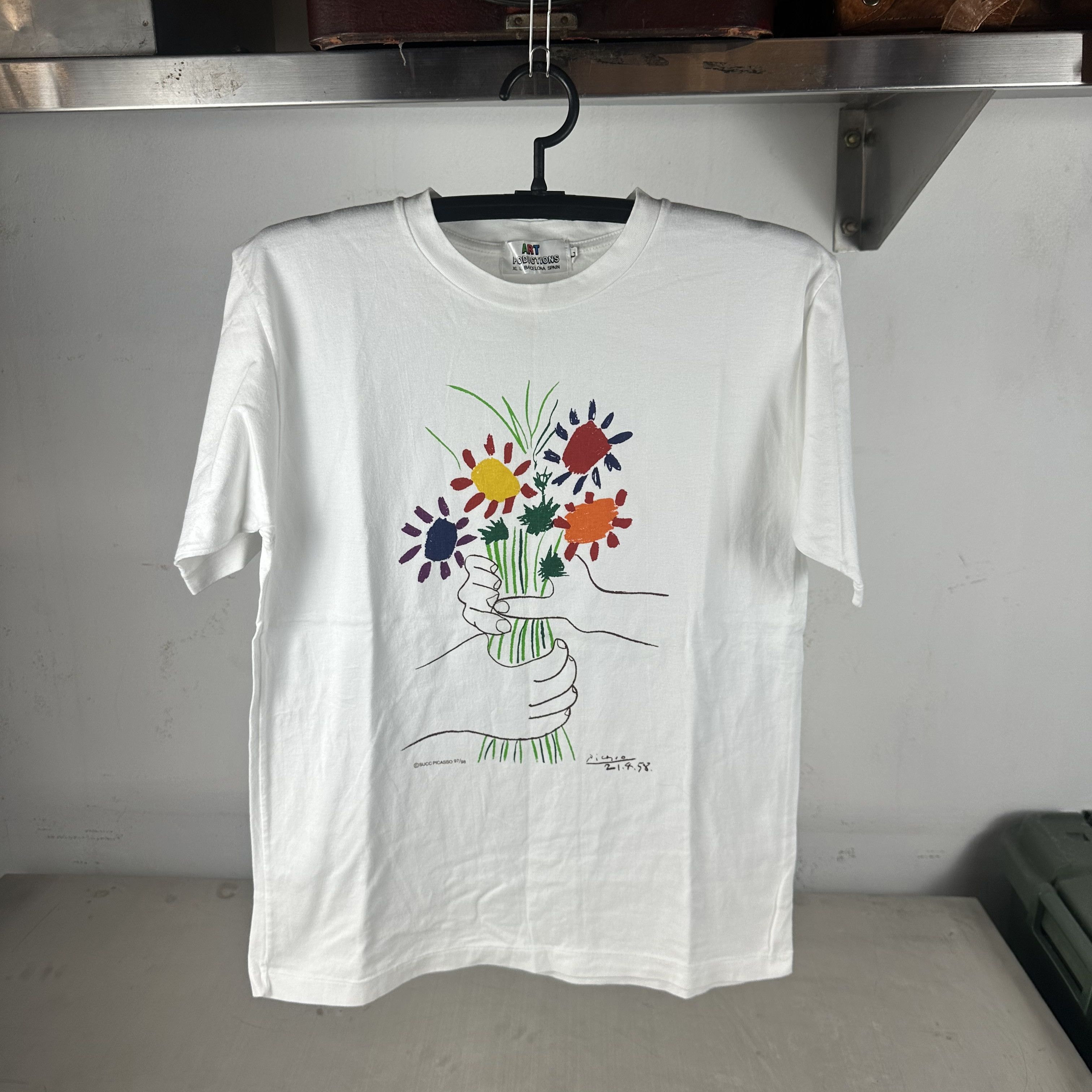 Vintage VINTAGE PABLO PICASSO SEATED WOMAN ART 1937 T SHIRT | Grailed