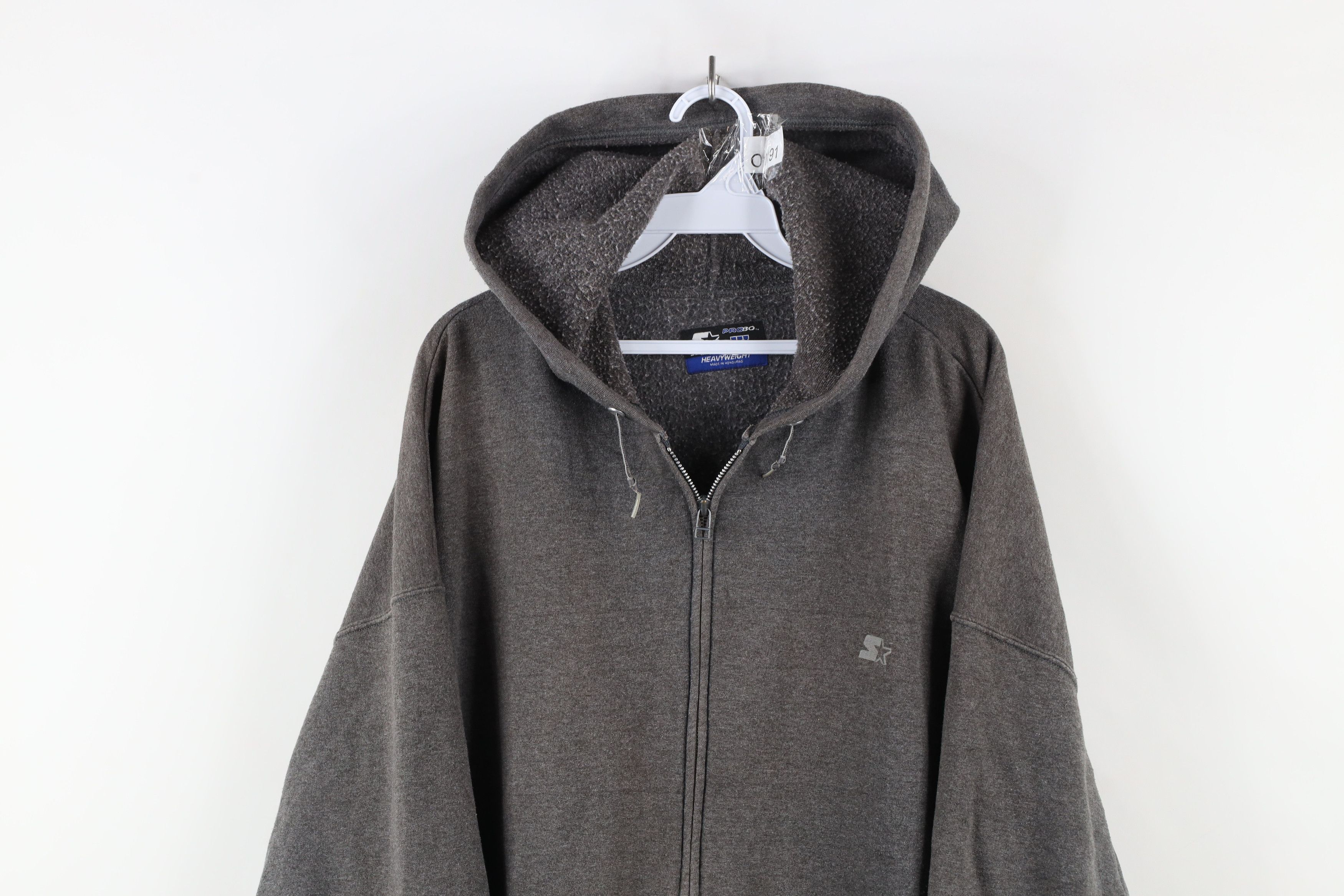 Starter × Vintage Vintage 90s Starter Heavyweight Full Zip Hoodie Sweatshirt Size US XXL / EU 58 / 5 - 2 Thumbnail