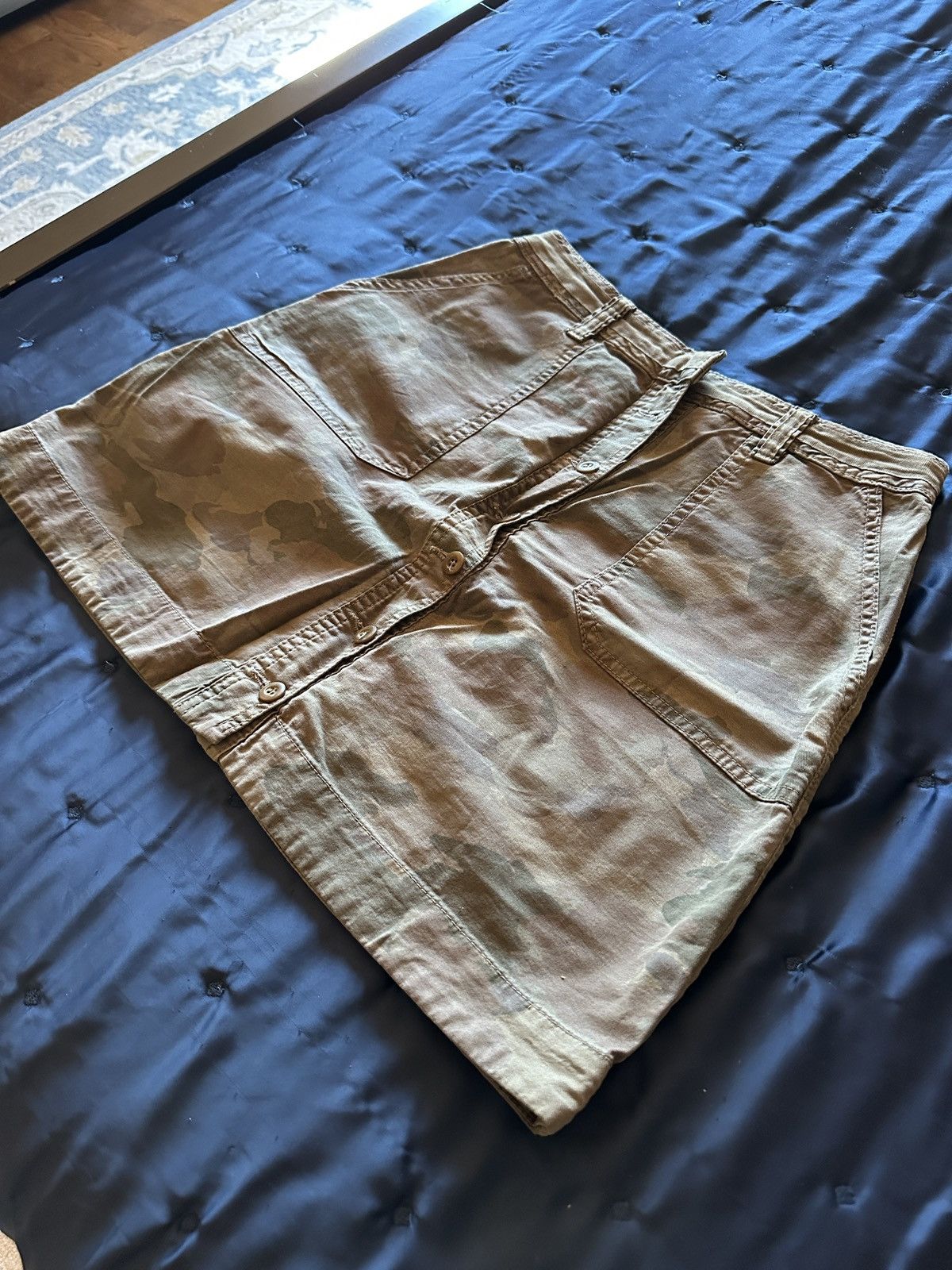 Anthropologie Camo Army Mini Skirt Size 32" / US 10 / IT 46 - 4 Thumbnail