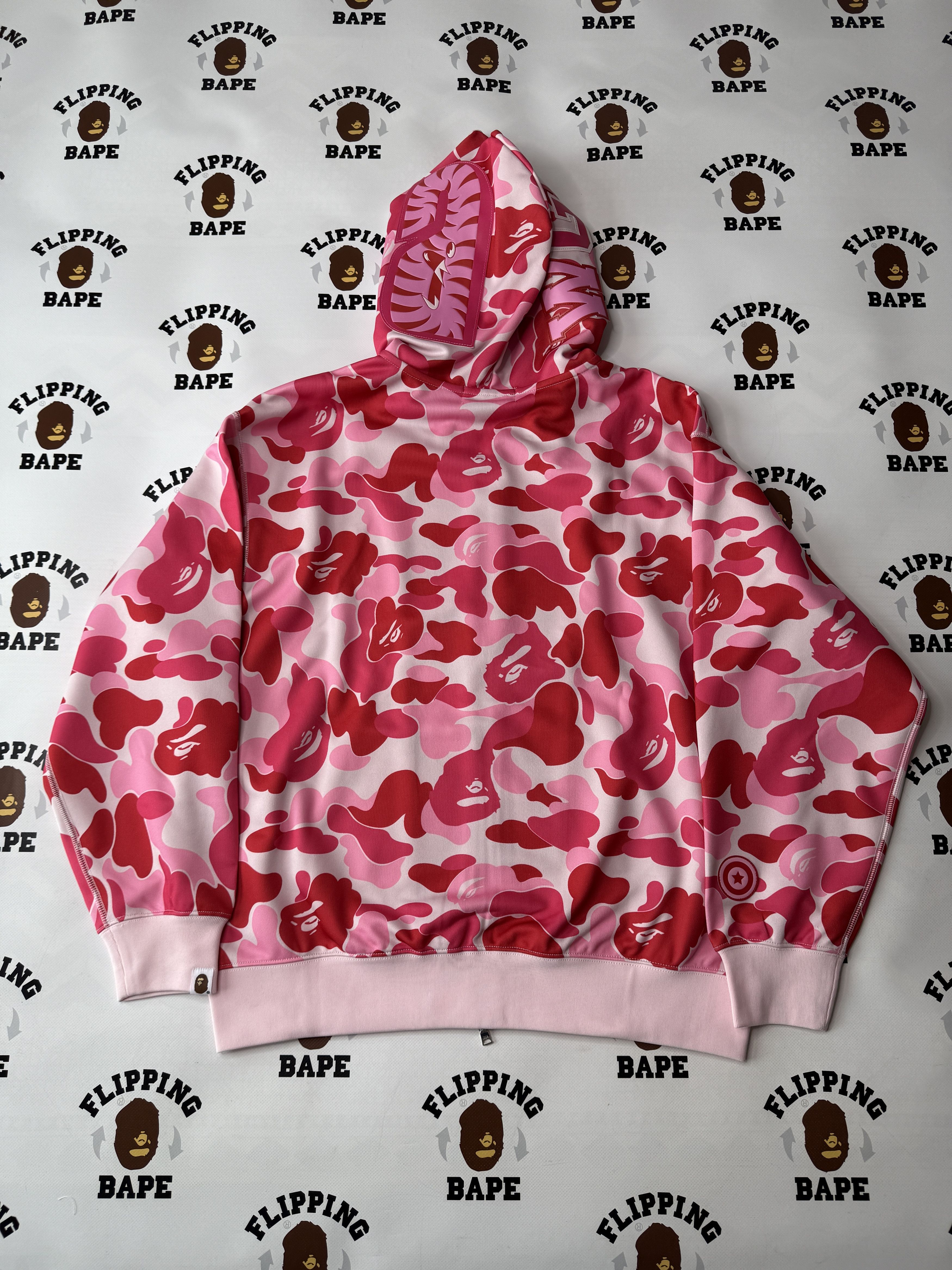 Bape BAPE ABC CAMO POLYESTER RELAXED FIT SHARK FULL ZIP HOODIE Size US L / EU 52-54 / 3 - 2 Thumbnail