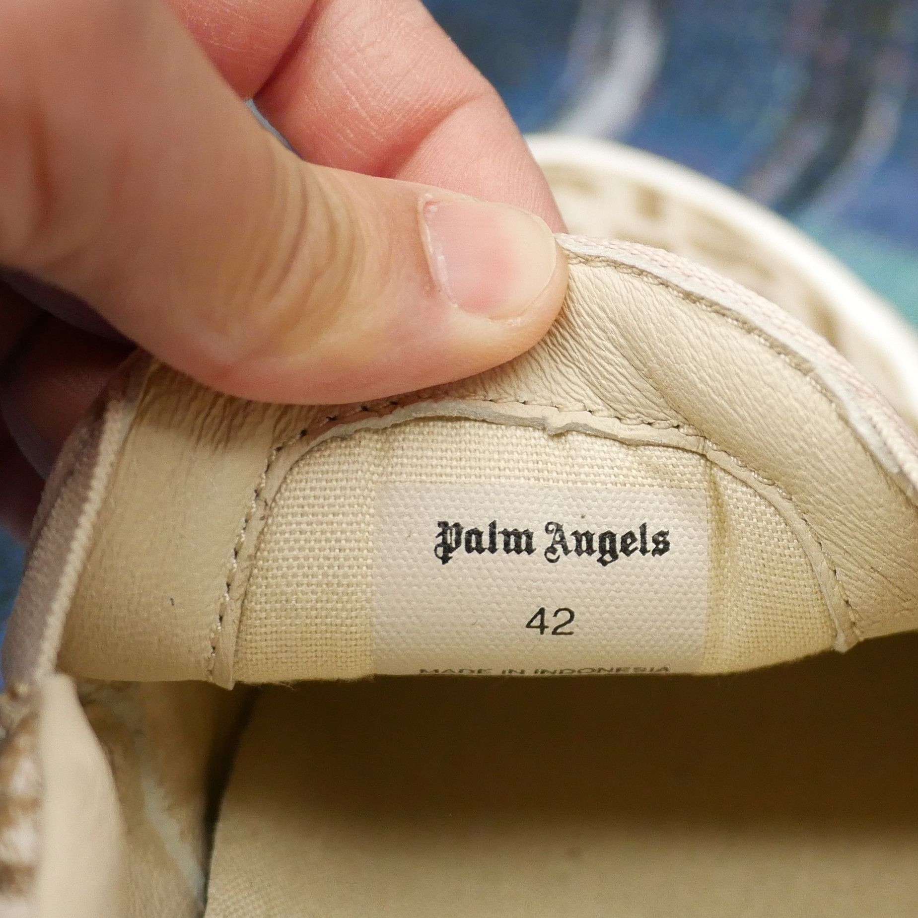 Palm Angels Palm Angels Slip Ons Beige AOP Font Size 42 Size US 10 / IT 40 - 6 Thumbnail
