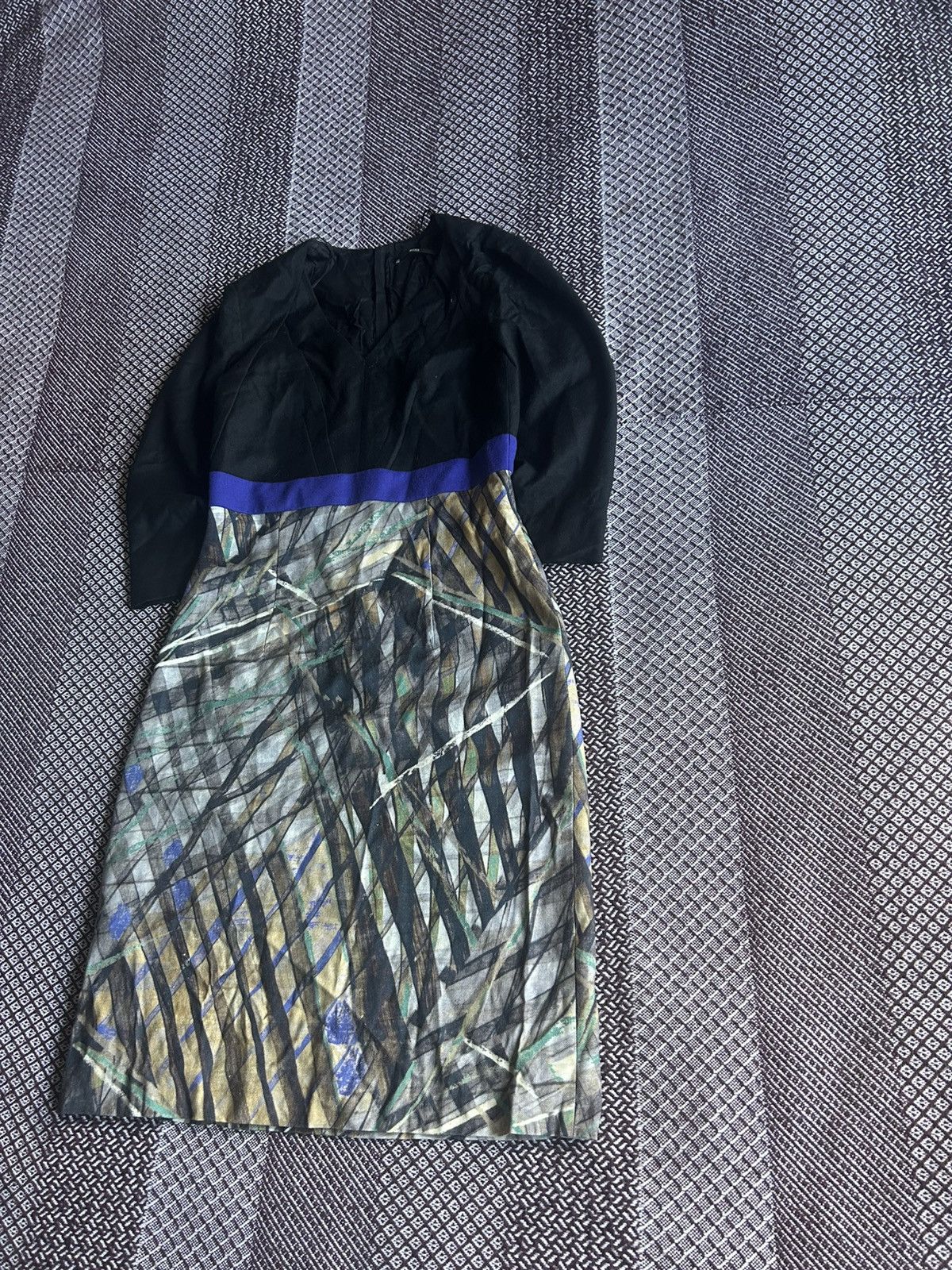 Hugo Boss Hugo Boss Solid Style Women Maxi Dress Virgin Wool Size UK 8 Size S / US 4 / IT 40 - 2 Thumbnail