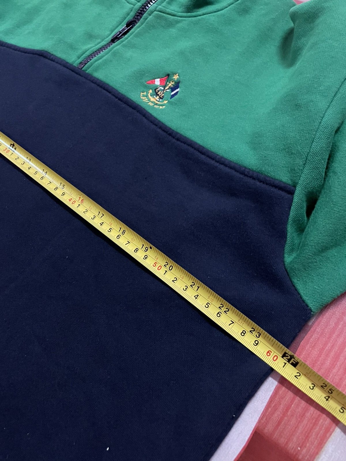 Polo Ralph Lauren Green Tag Vintage Half Zipper Polo Ralph Lauren Crossflag Size US XL / EU 56 / 4 - 8 Thumbnail