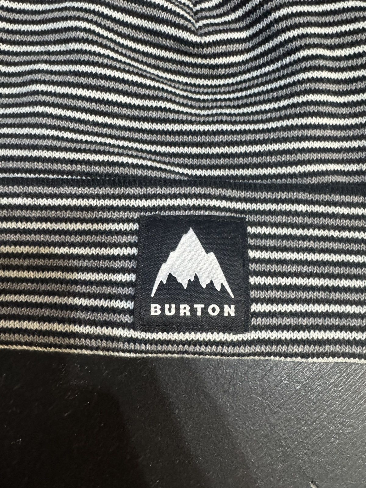 Burton Grey Striped Burton Beanie Size ONE SIZE - 2 Thumbnail