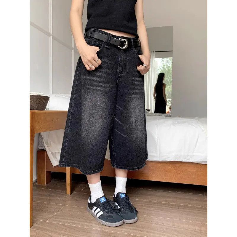 Japanese Brand × Jean Retro casual loose denim shorts Size US 32 / EU 48 - 1 Thumbnail