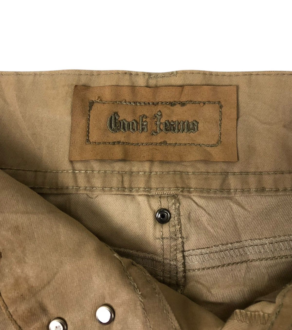 Japanese Brand Super Flare Cook Jeans Low Rise Waxed Cotton Casual Pants Size US 30 / EU 46 - 9 Thumbnail