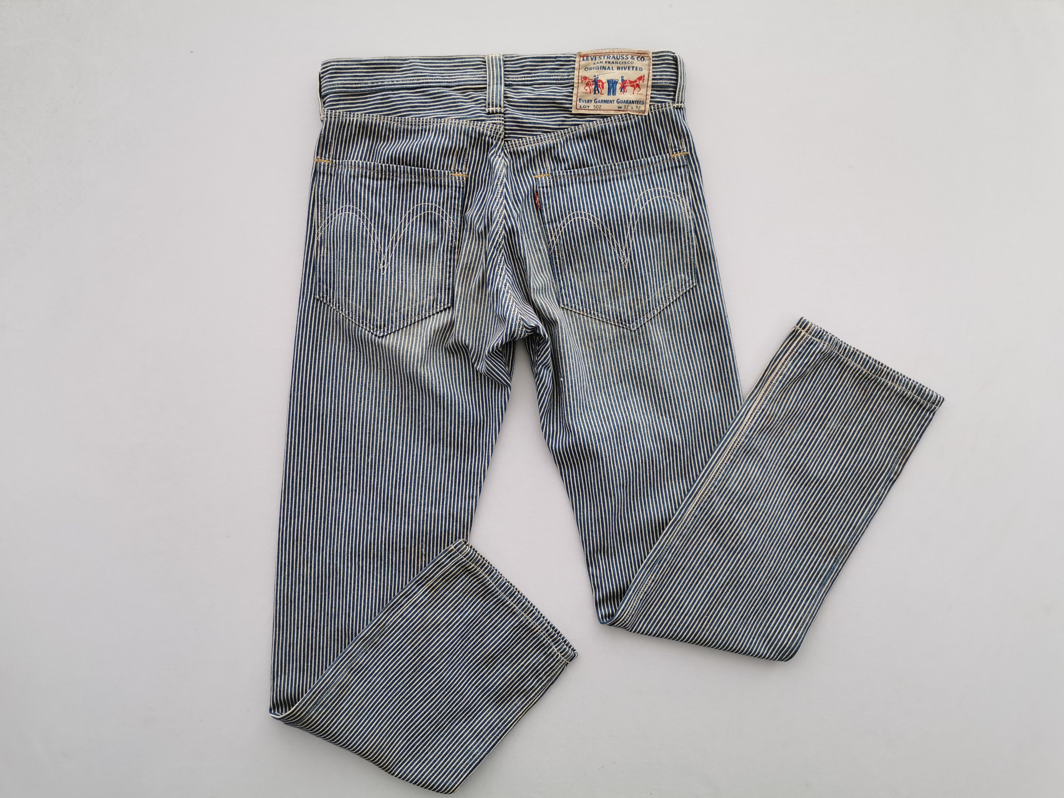Levi's Distressed Levis 502 Hickory Denim Pants Size 34 Size US 34 / EU 50 - 6 Thumbnail