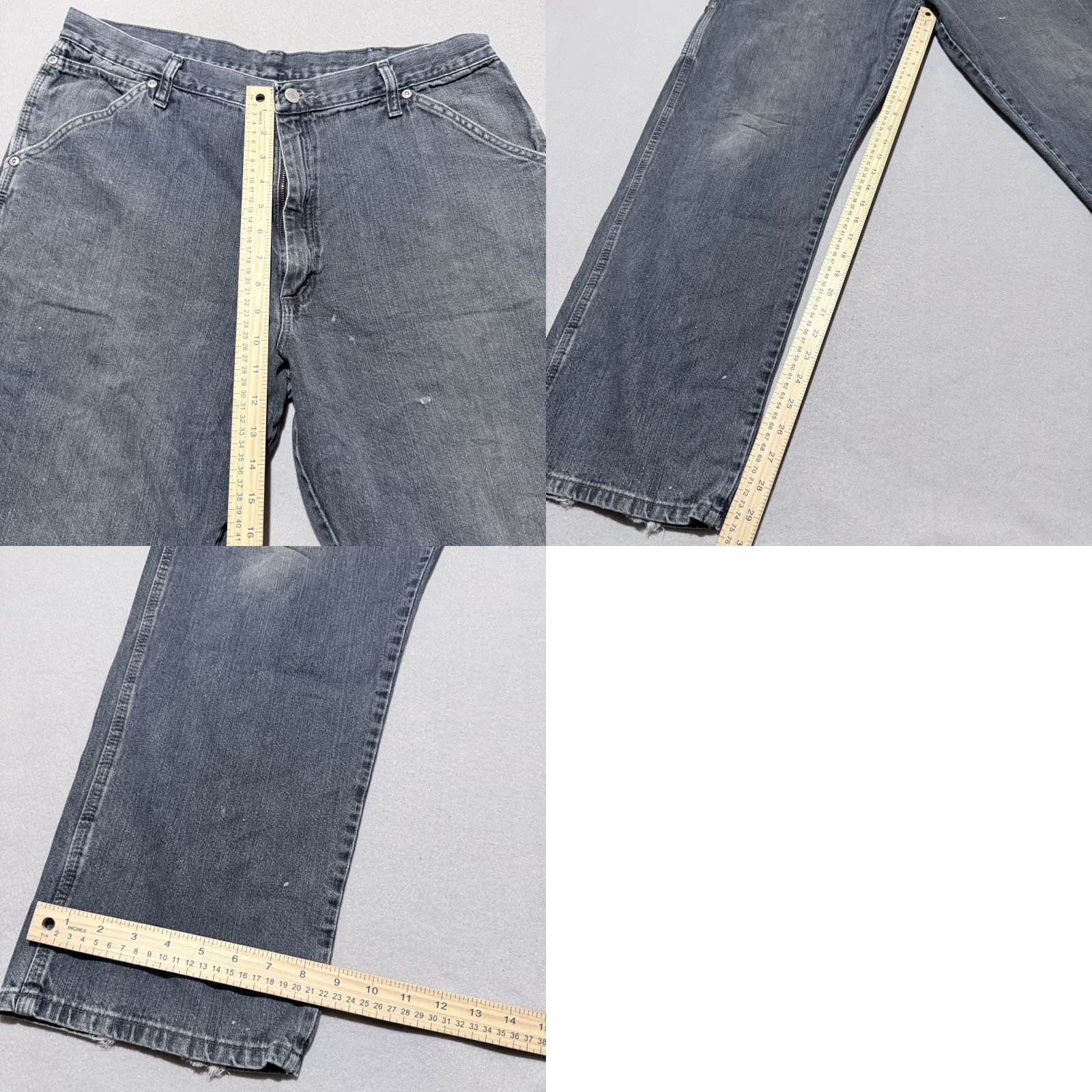 Wrangler Wrangler Jeans Men's Blue Denim Mid Rise Straight Zip Fly - 36x32 Size US 36 / EU 52 - 9 Thumbnail