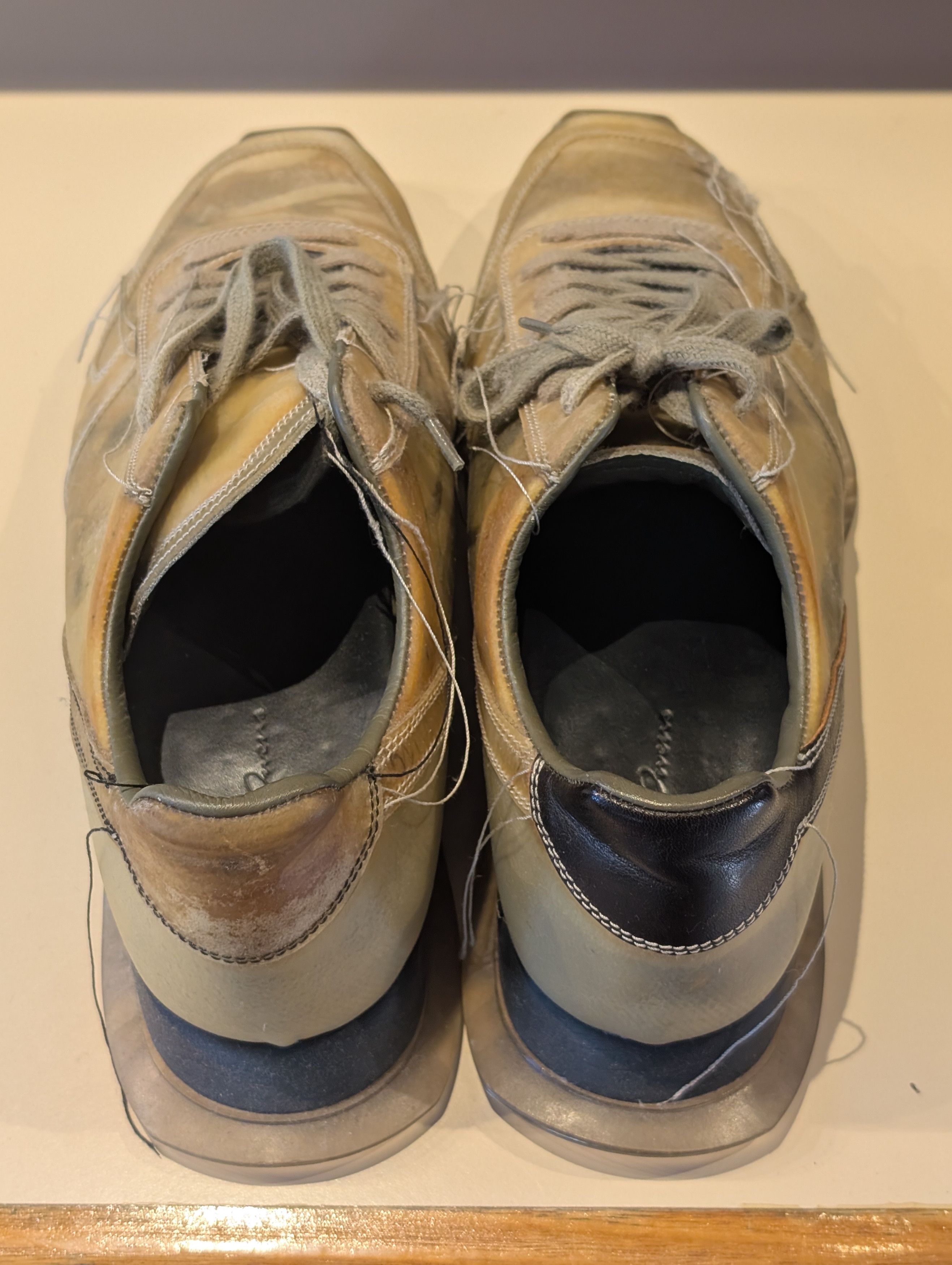 Rick Owens RICK OWENS TRANSPARENT LEATHER BABEL SWAMP RUNNER Size US 11 / EU 44 - 5 Thumbnail
