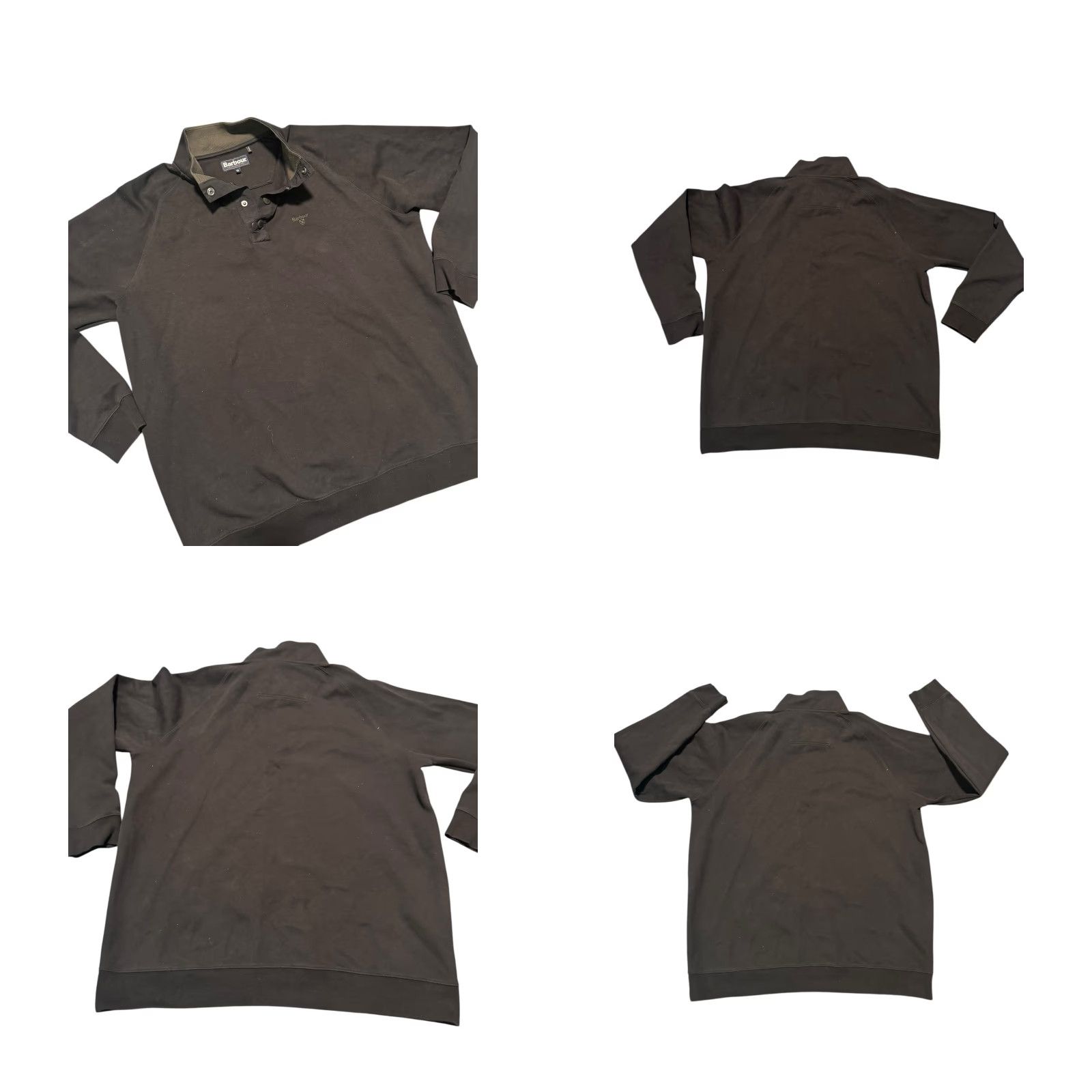 Barbour BARBOUR Men's Black 1/4 Snap Pullover Sweatshirt Size XXL Size US XXL / EU 58 / 5 - 8 Thumbnail