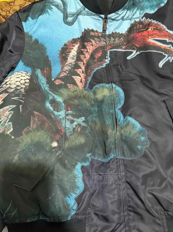 Valentino Valentino Black Printed Nylon Bomber Jacket . Size US S / EU 44-46 / 1 - 3 Thumbnail