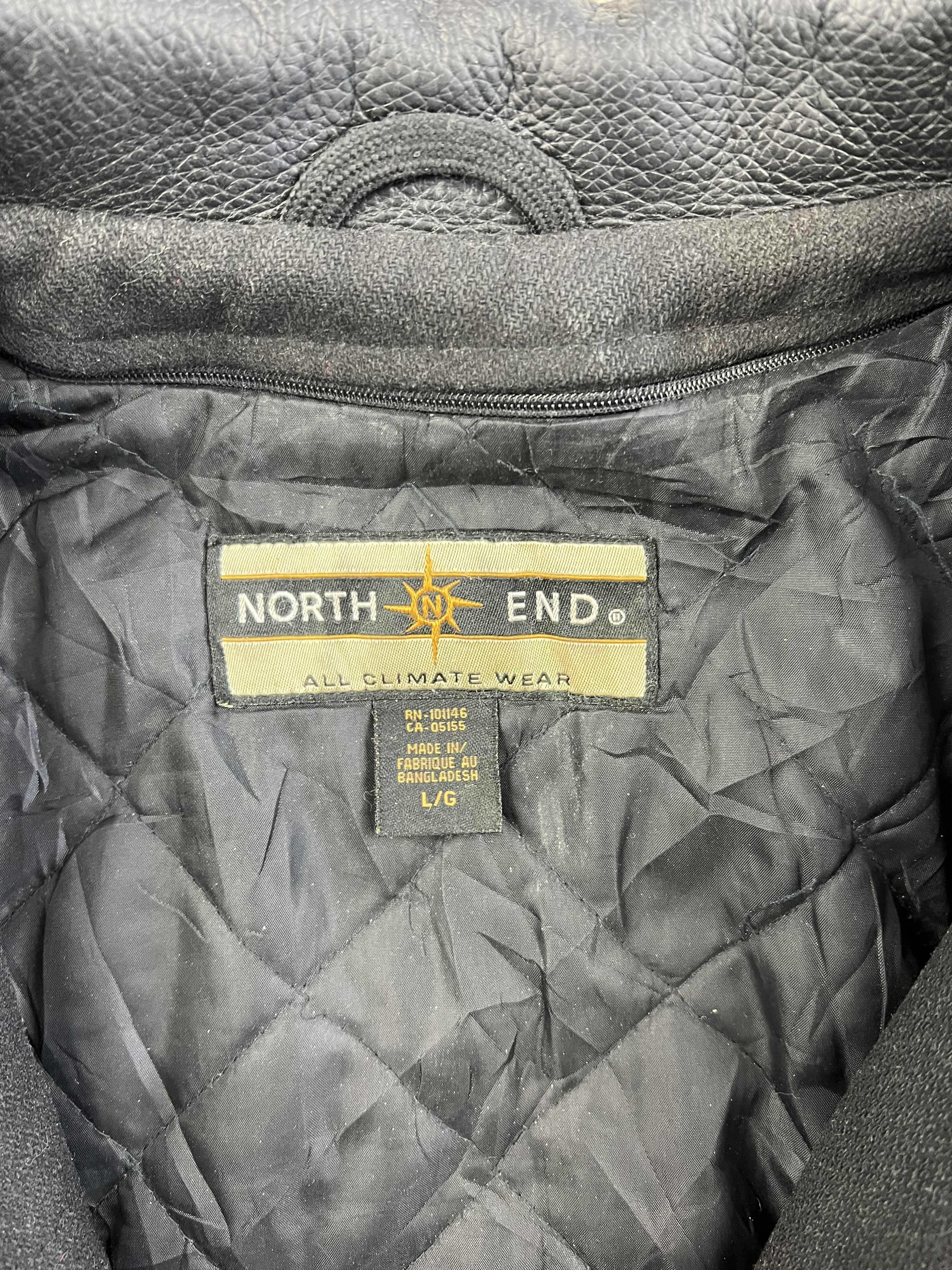 Vintage NORTH END VINTAGE VARSITY JACKET BLACK Size US L / EU 52-54 / 3 - 4 Thumbnail