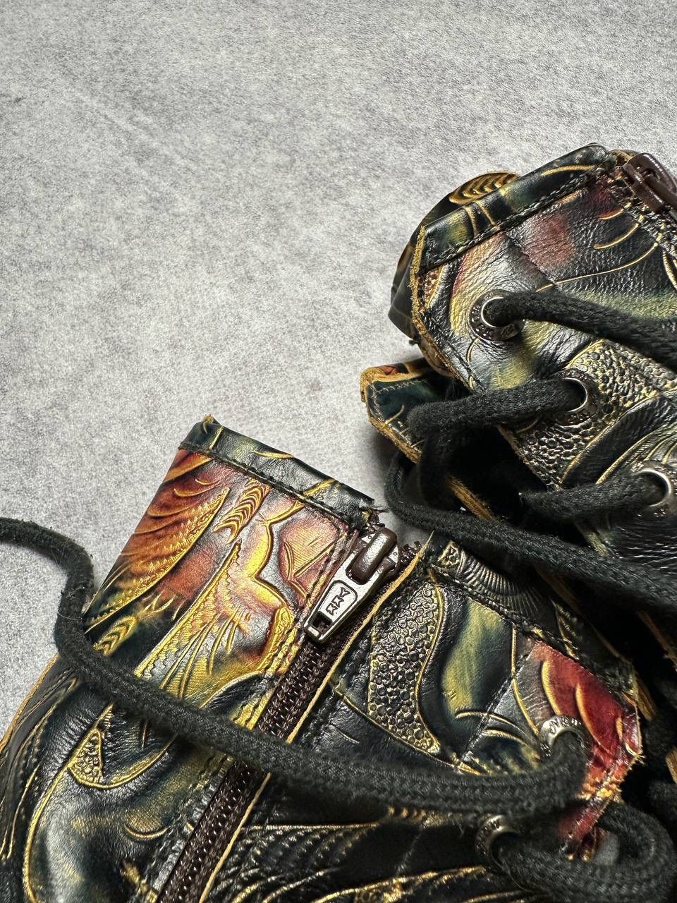 New Rock × Vintage Vintage New Rock Abstarct Pattern Boots Size 39 Size US 9 / IT 39 - 6 Thumbnail