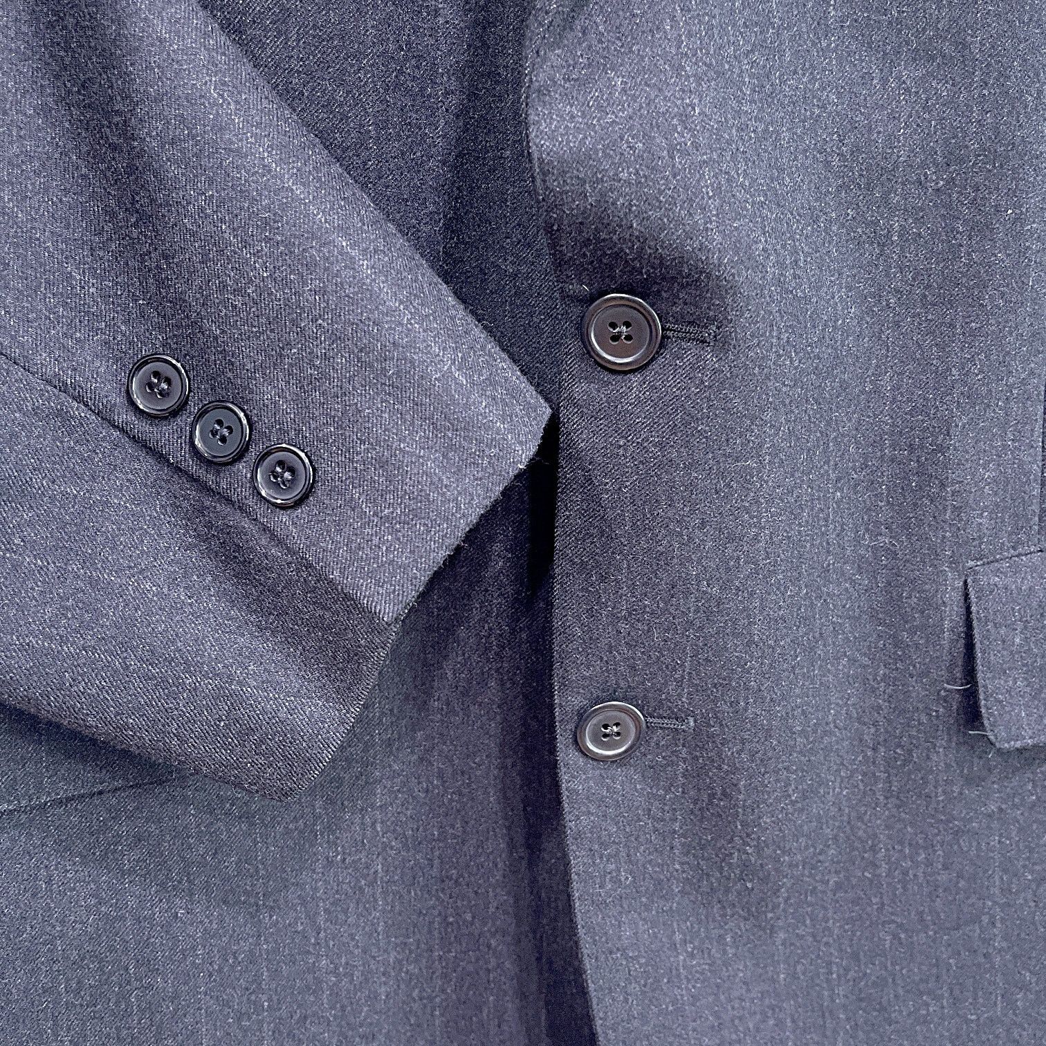Brooks Brothers Brooks Brothers Brooksease Flannel Stretch Wool Suit Gray 43 Size 42R - 4 Thumbnail
