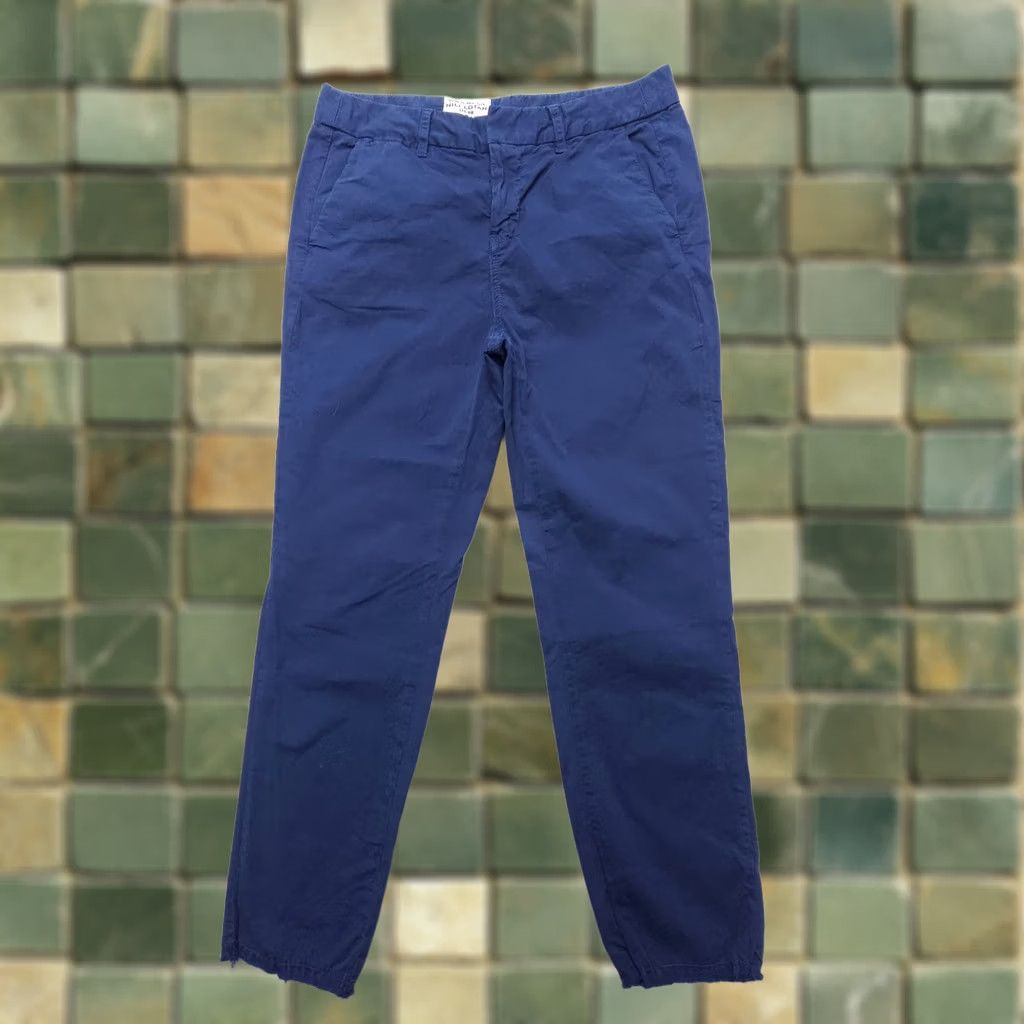 Nili Lotan Nili Lotan Montauk Pants 2 Marine Blue Chino Crop Cotton Blend Stretch Straight Fall (Mens) Size 26" / US 2 / IT 38 - 1 Thumbnail