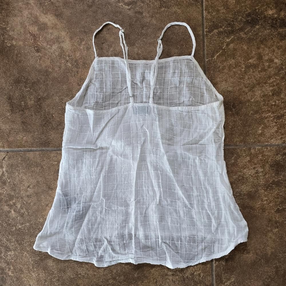 Designer White Woven Nana Judy Tank Size S / US 4 / IT 40 - 2 Thumbnail