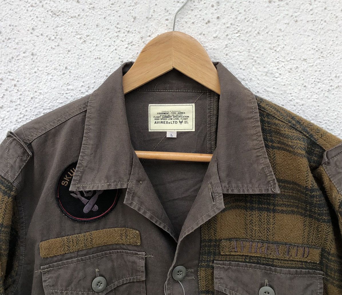 Avirex AVIREX 6185085 Cotton Flannel Military Utility Shirt Size US L / EU 52-54 / 3 - 8 Thumbnail