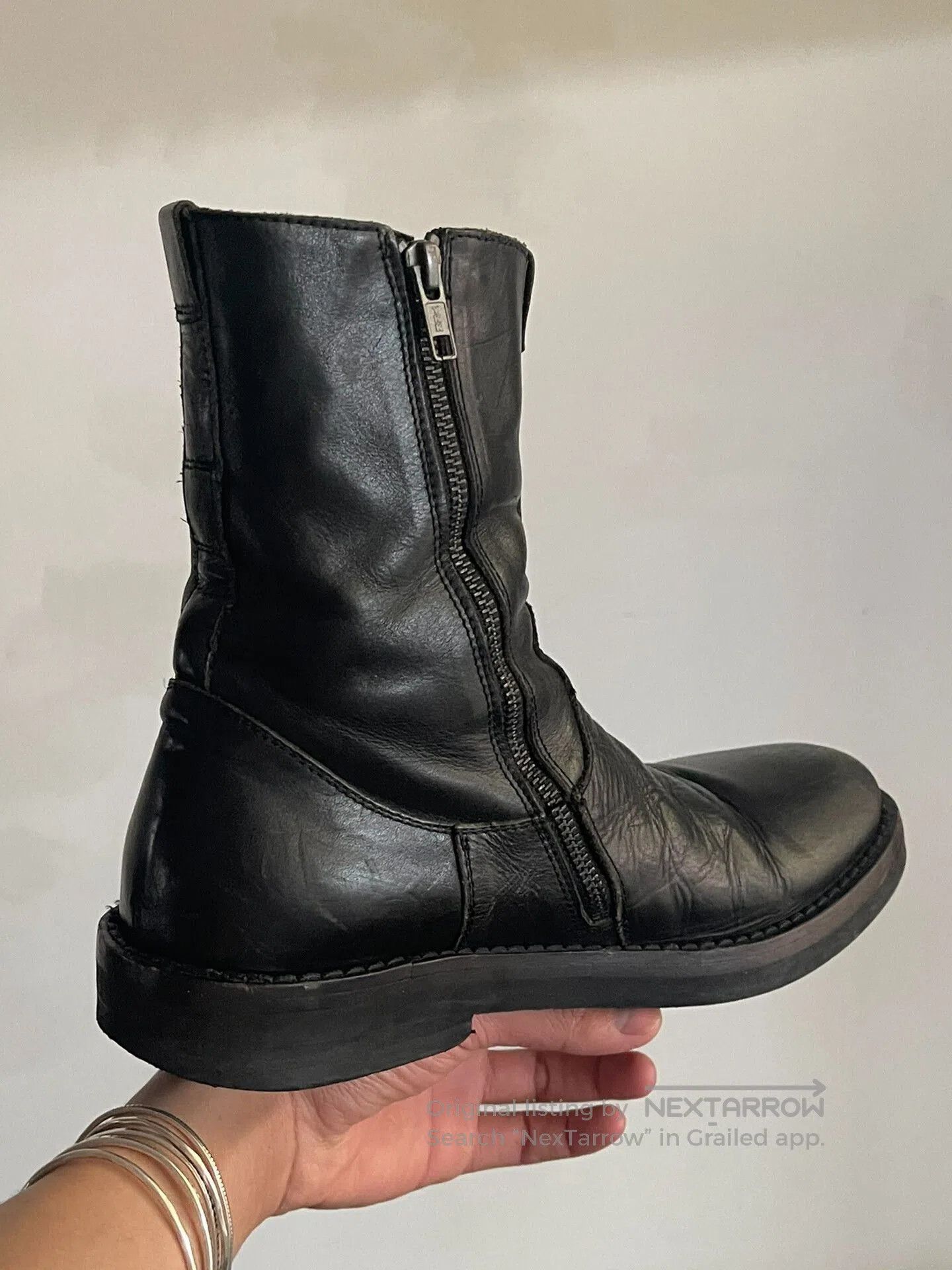 Ann Demeulemeester Ann Demeulemeester Combat Boots in Black. Size US 10.5 / EU 43-44 - 2 Thumbnail