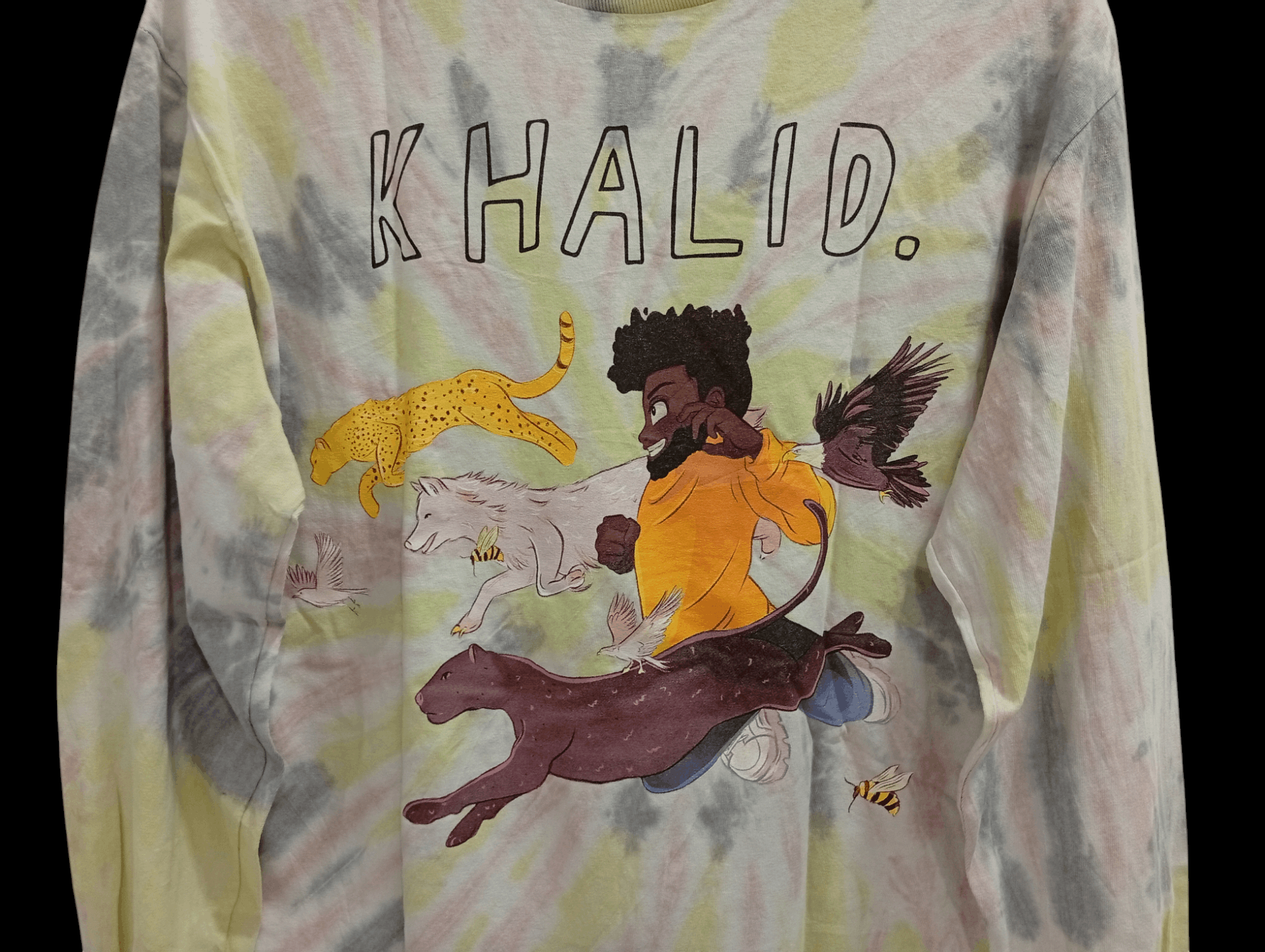 Rap Tees 🔥🔥Khalid Free Spirit 2019 Tour Tye Dye LS T-Shirt Size US M / EU 48-50 / 2 - 11 Thumbnail