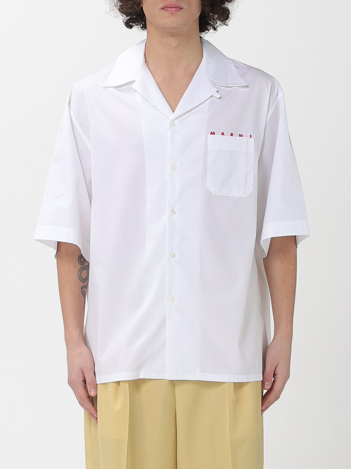 Marni Marni Shirt Men White Size US M / EU 48-50 / 2 - 1 Thumbnail