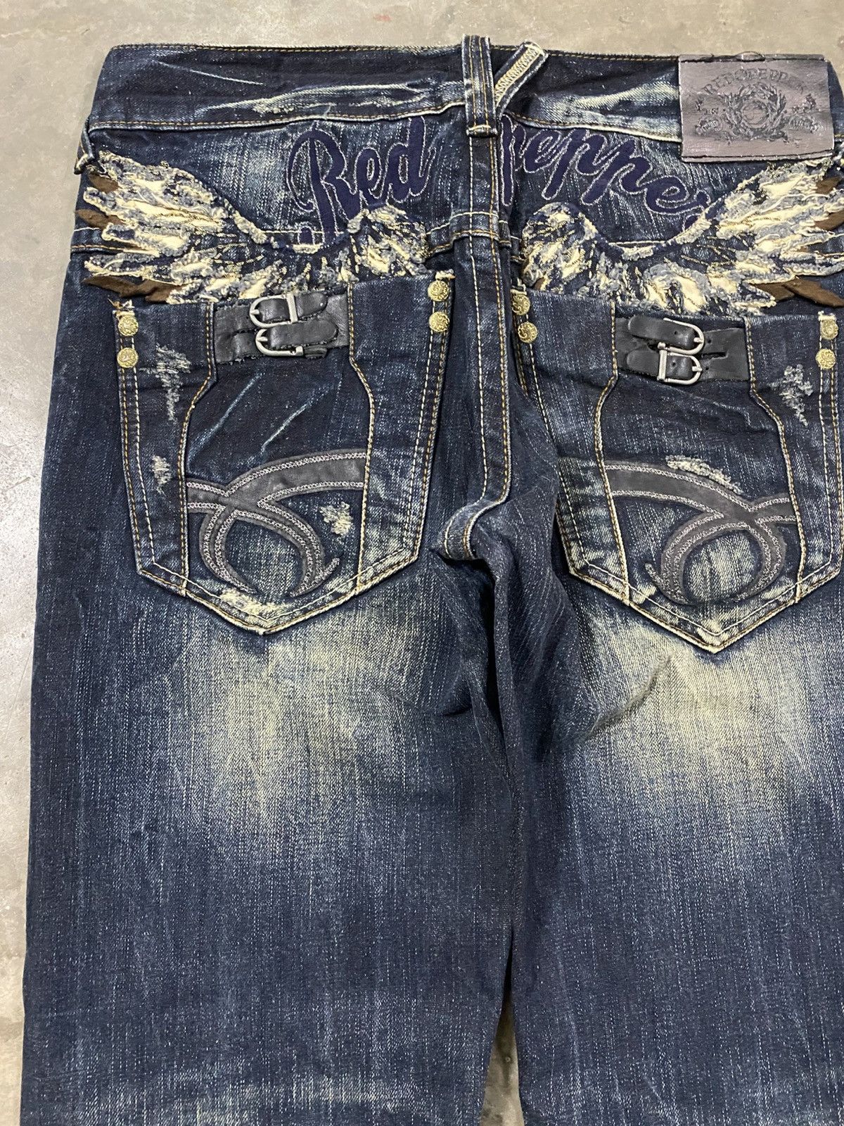 Hysteric Glamour × Le Grande Bleu (L.G.B.) × Tornado Mart Jeans Japanese Red Pepper Claws Distressed Denim @219 Size US 30 / EU 46 - 2 Thumbnail