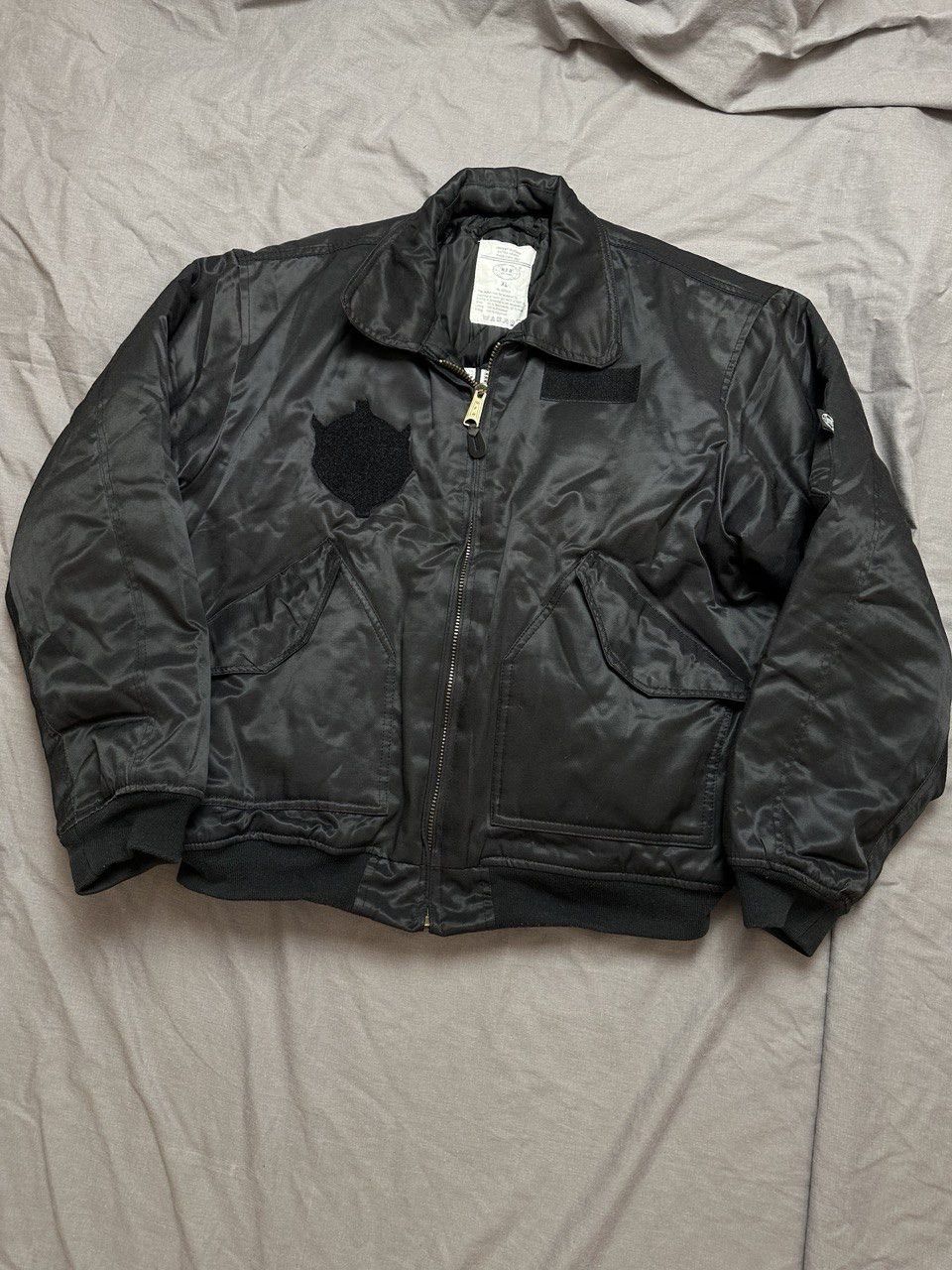 Japanese Brand Security Bomber Jacket Vintage Y2k Boxy Fit Streetwear Alpha Size US XL / EU 56 / 4 - 5 Thumbnail