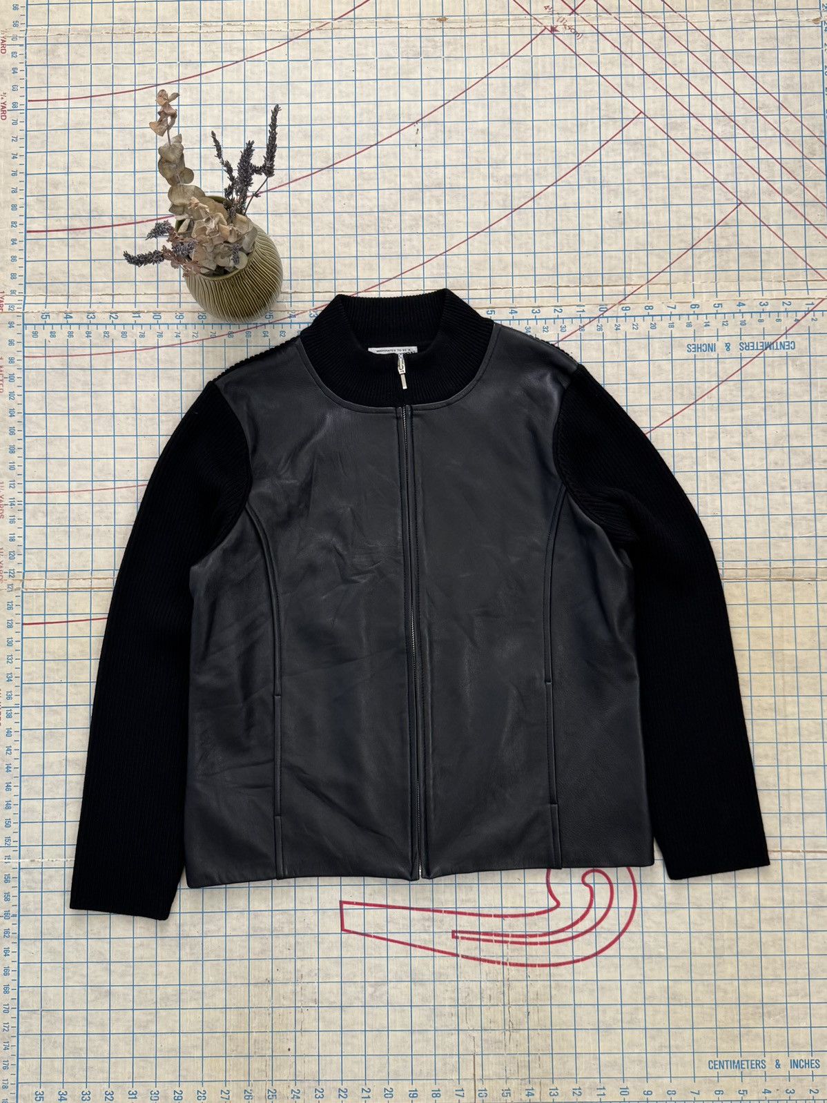 Pendleton Pendleton Full Zip Leather Jacket With Wool Sleeves Black L Size L / US 10 / IT 46 - 3 Thumbnail