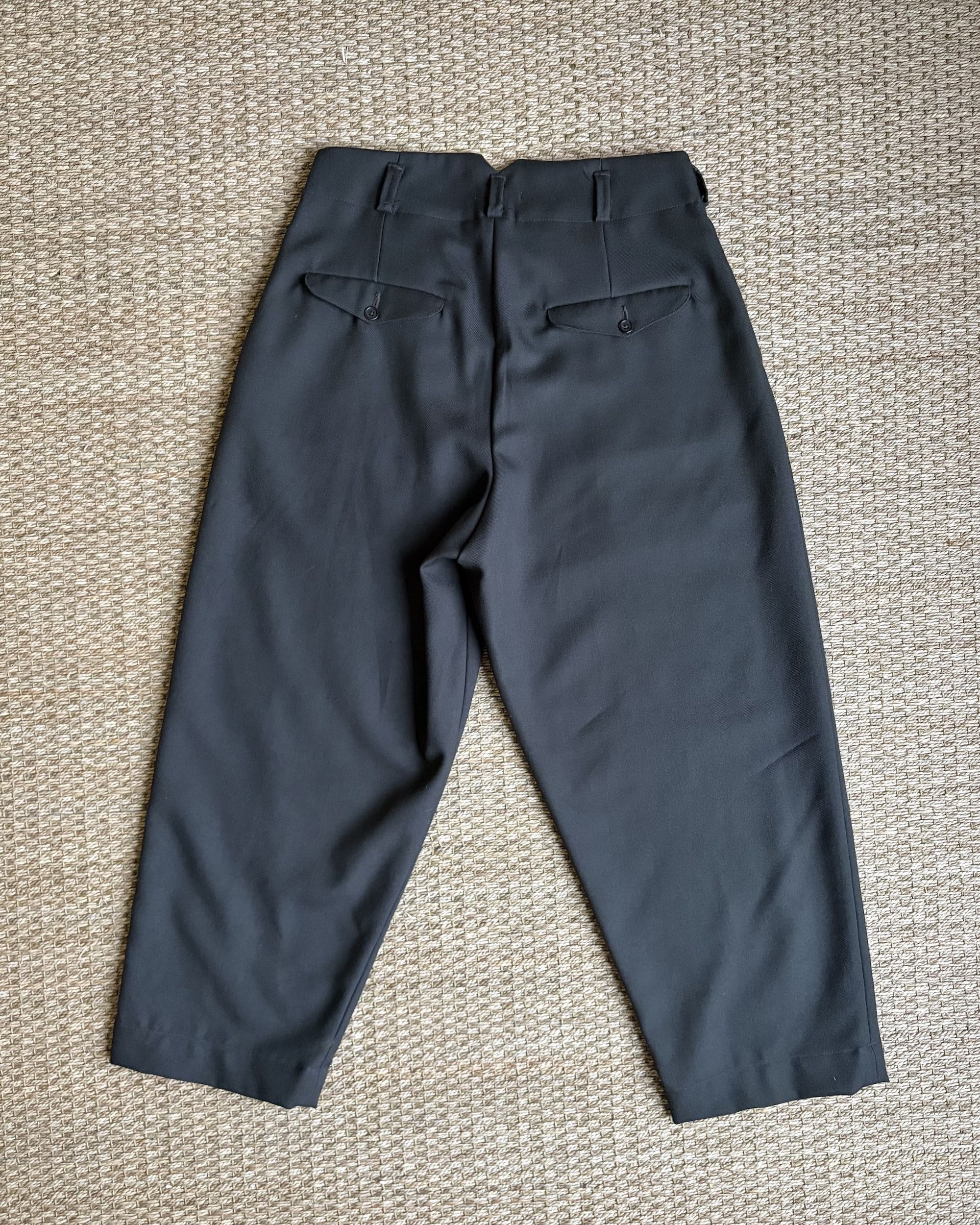 Evan Kinori Dark Brown Worsted Wool Two Pleat Pants Size US 32 / EU 48 - 3 Thumbnail
