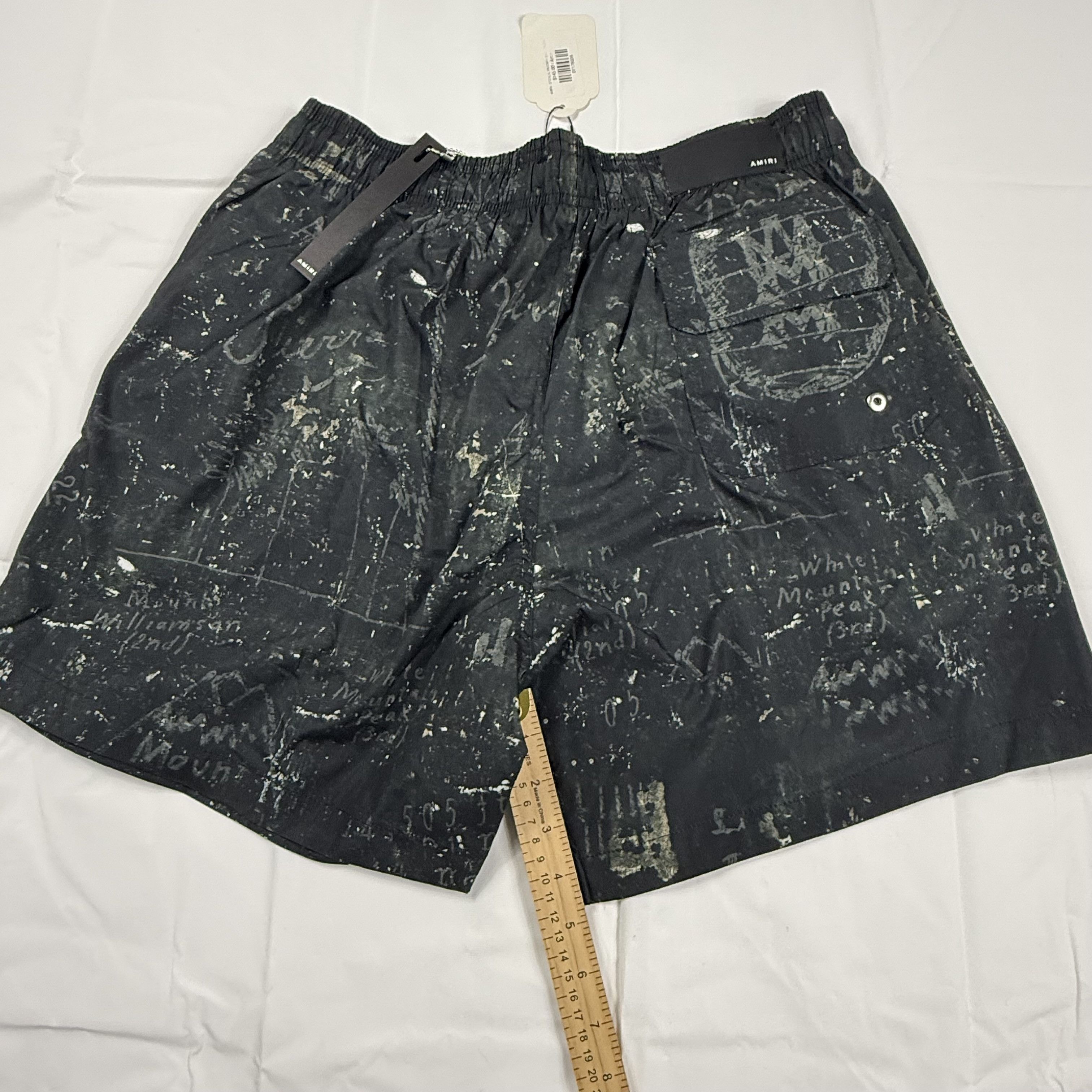 Amiri Amiri Stencil Military Swim Trunks Black Mens 36 Size US 36 / EU 52 - 8 Thumbnail