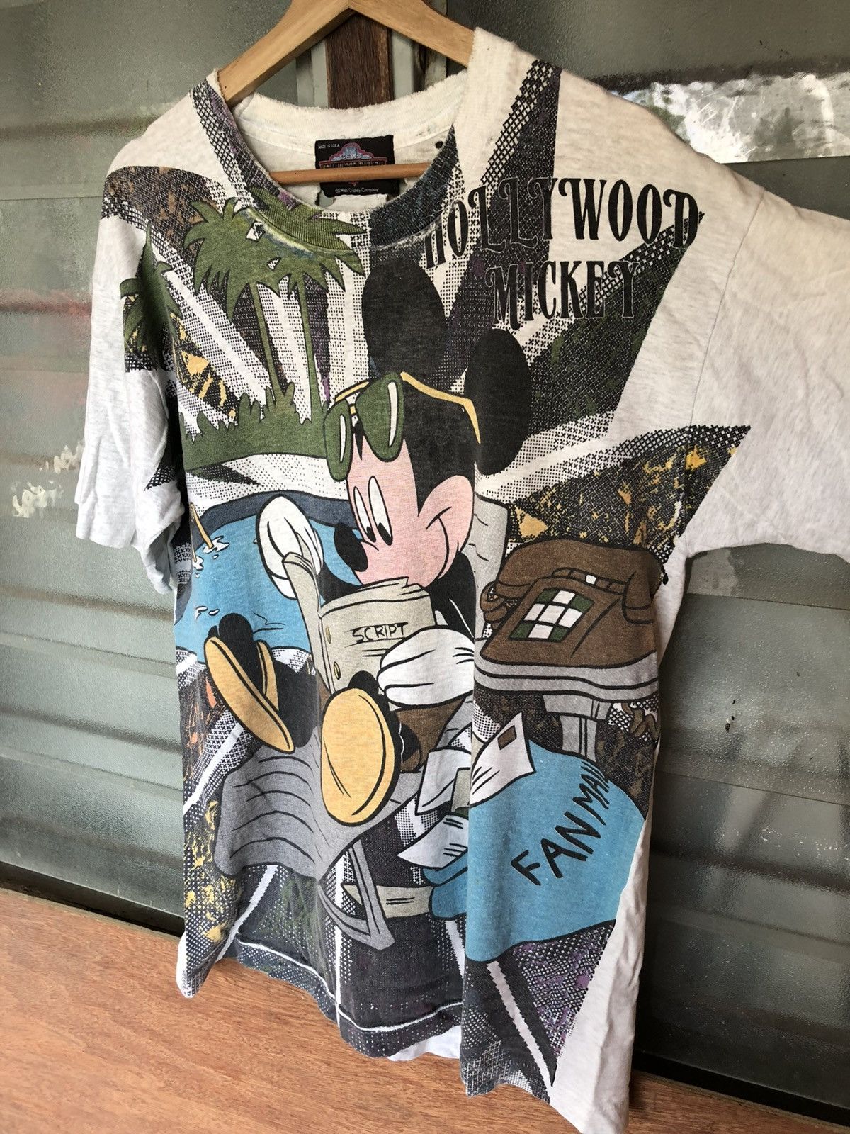 Mickey Mouse Thrashed Vintage Mickey Mouse Hollywood Mickey Shirt Tee Size US M / EU 48-50 / 2 - 7 Thumbnail