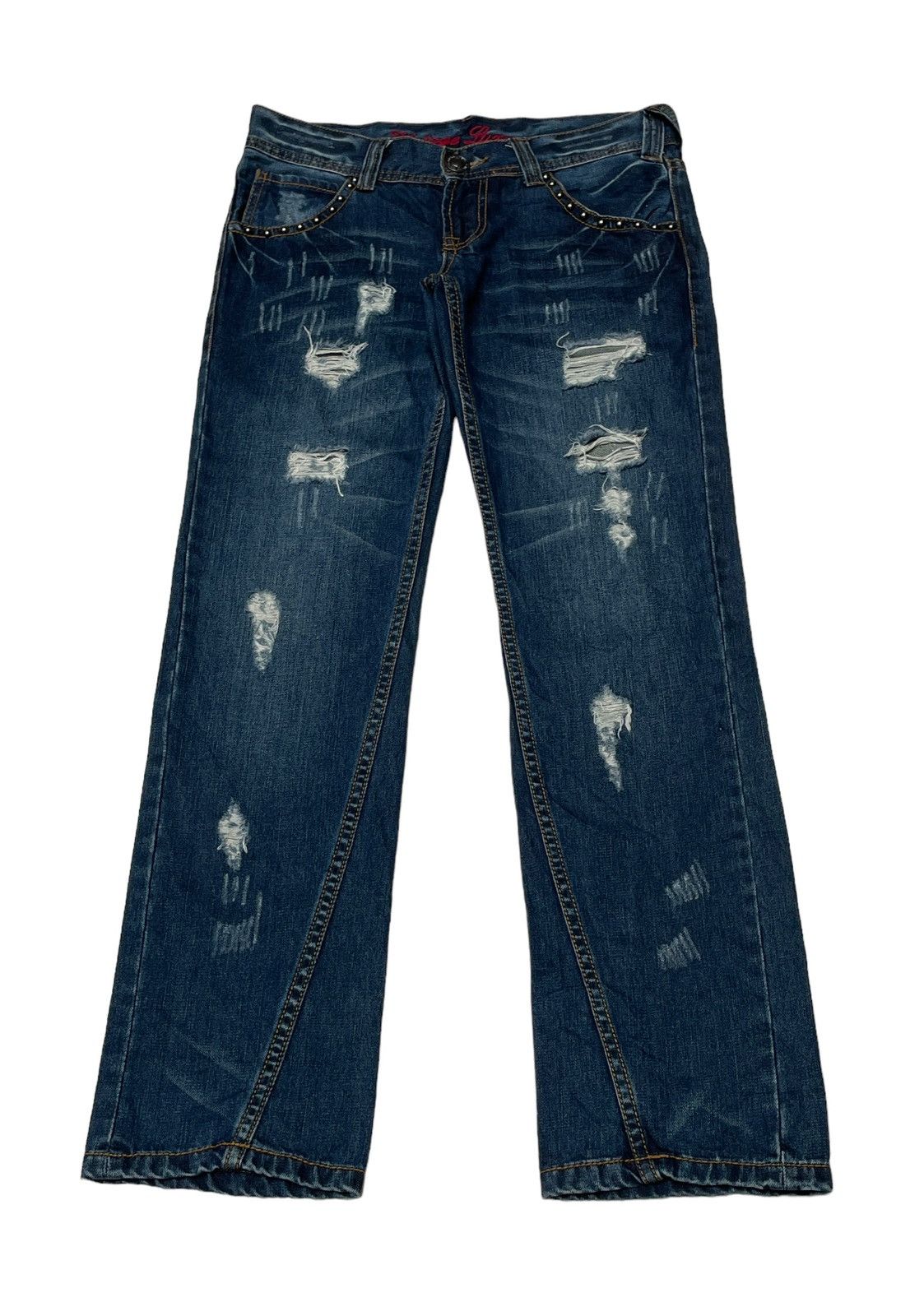 Japanese Brand × Vintage Vintage Brand Luxury Flared Jeans 2000s Size US 31 - 1 Thumbnail