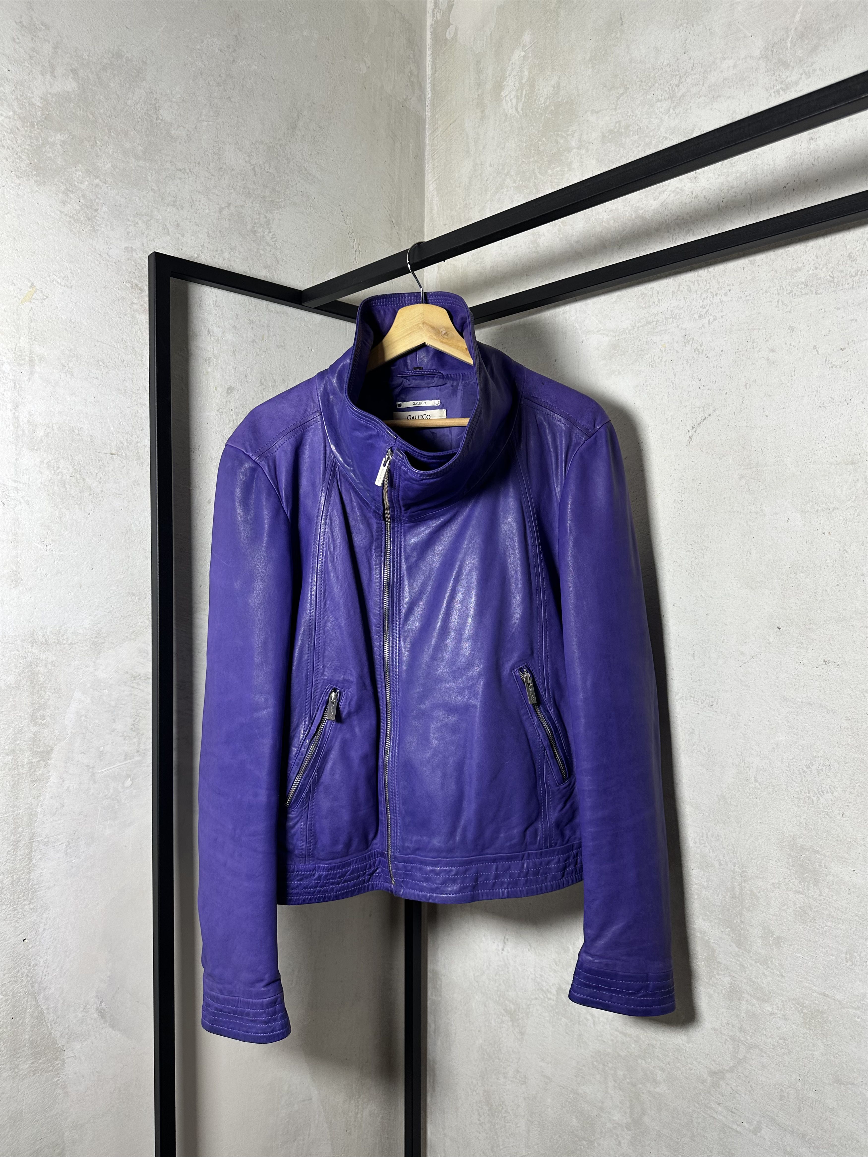 Genuine Leather GalliCo Cowhide Genuine Soft Leather Jacket Size XL / US 12-14 / IT 48-50 - 2 Thumbnail