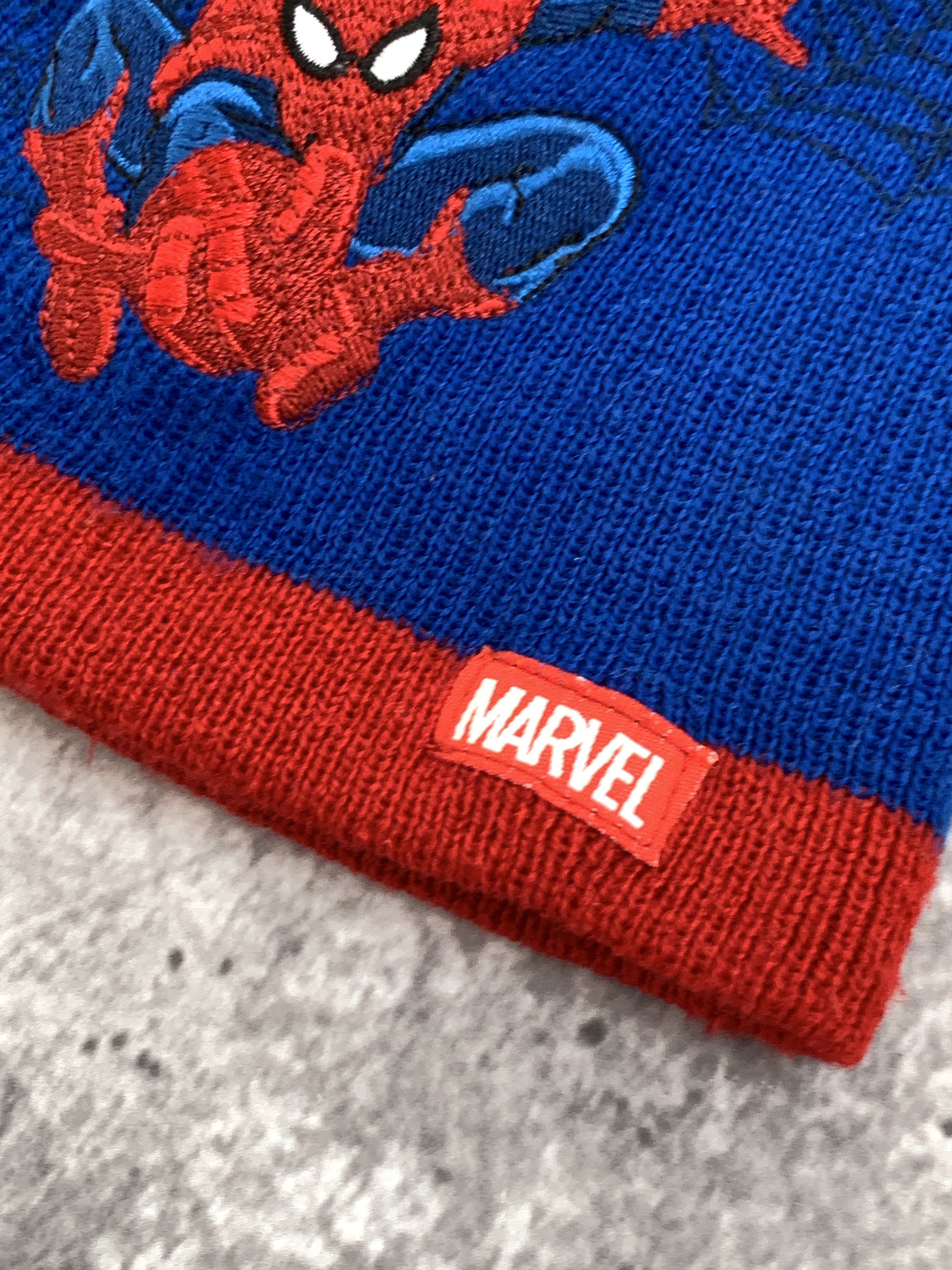 Marvel Comics Vintage Spider Man 90s Embroidered Marvel Beanie Winter Hat Size ONE SIZE - 4 Thumbnail