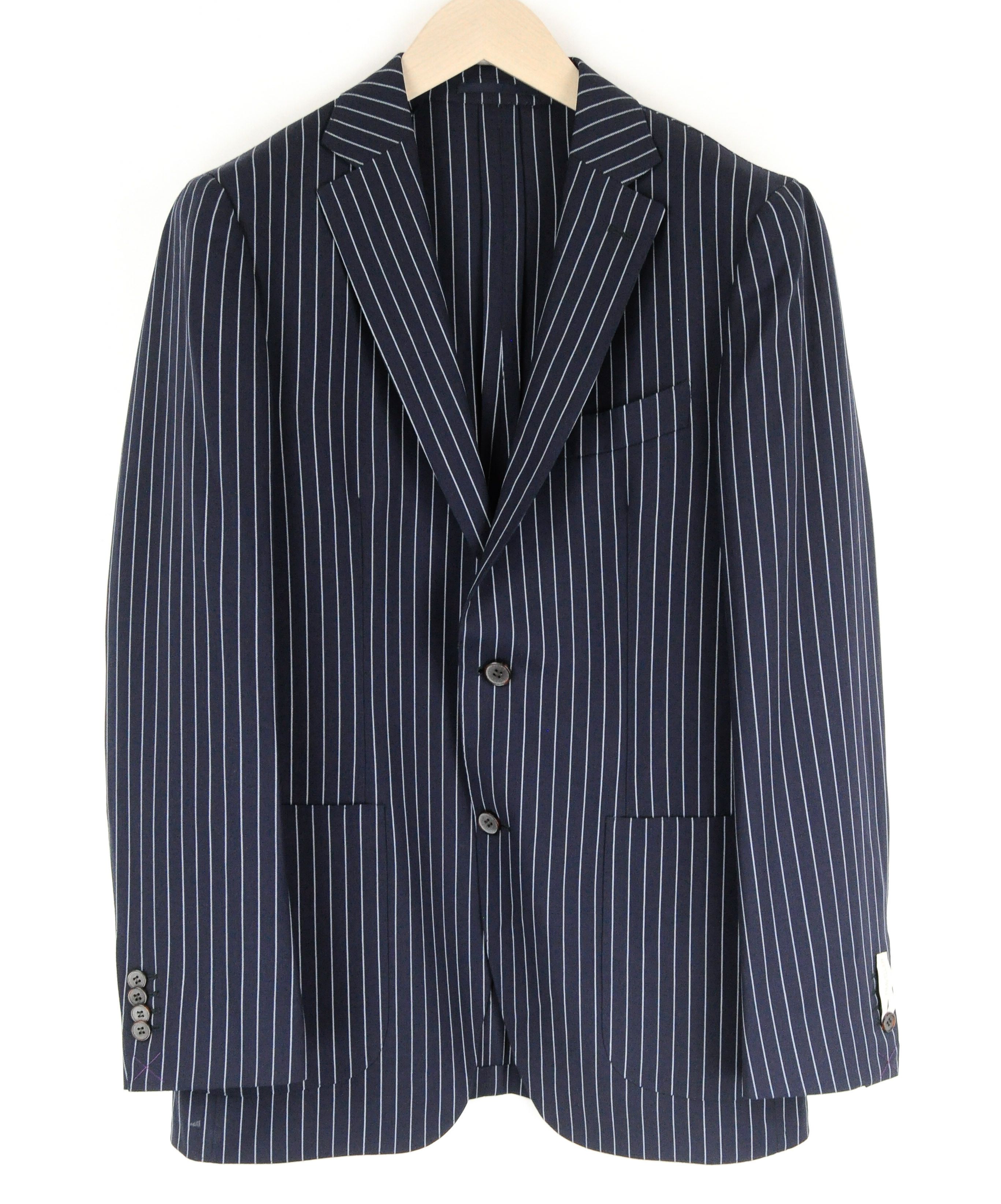 Suitsupply HAVANA UK40R Navy Wool Striped Blazer 55244 Size 40R - 1 Thumbnail