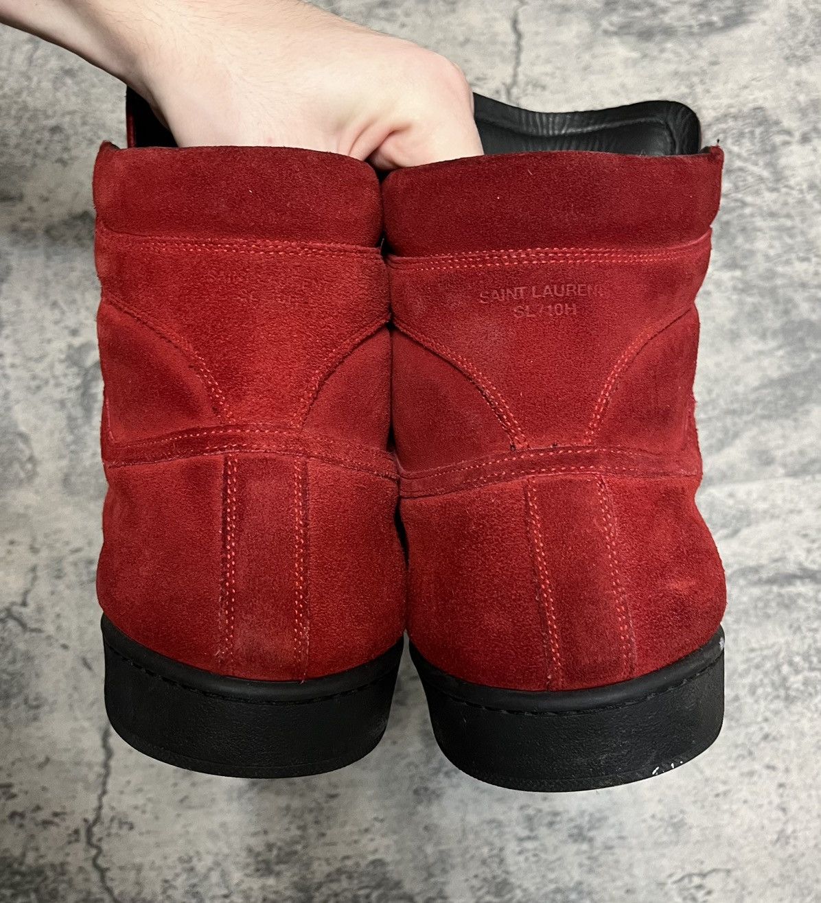 Saint Laurent Paris Saint Laurent High Top Sneakers Size US 15 / EU 48 - 5 Thumbnail