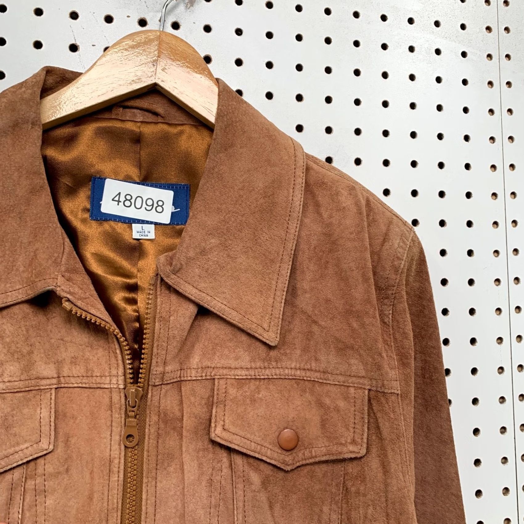 Express VINTAGE Express Blues Suede Jacket Womens Large Brown Western Cowboy Jacket Size L / US 10 / IT 46 - 7 Thumbnail