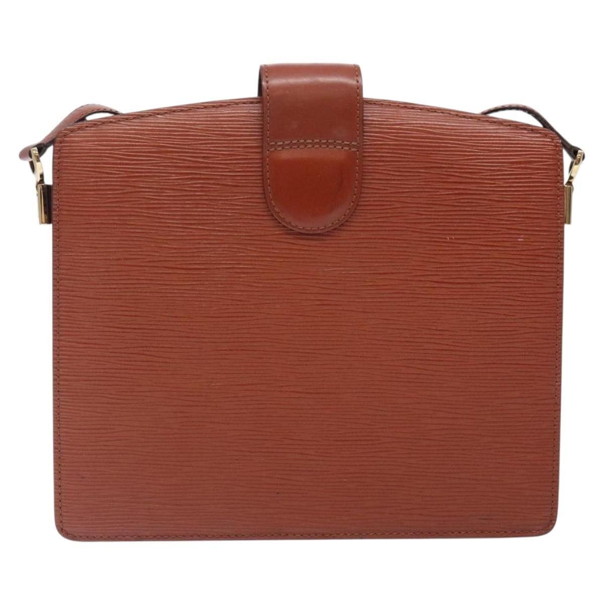 Louis Vuitton LOUIS VUITTON Epi Capuchin Shoulder Bag Brown M52343 Size ONE SIZE - 3 Thumbnail
