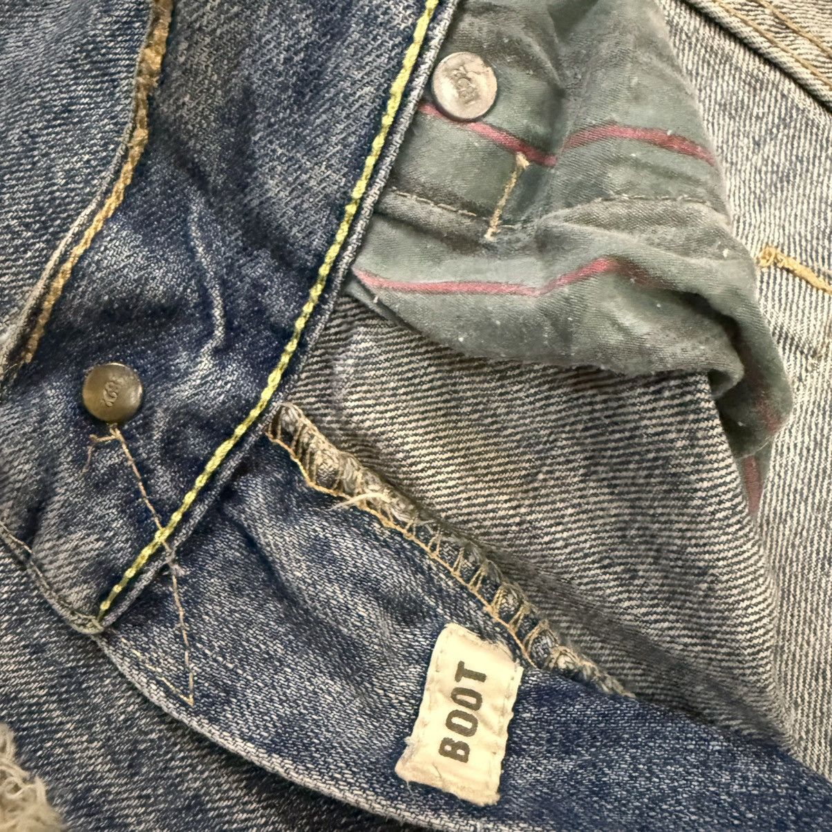 Seditionaries Destroyed Y2K A&F Flared Baggy Distressed Denim Size US 30 / EU 46 - 18 Thumbnail
