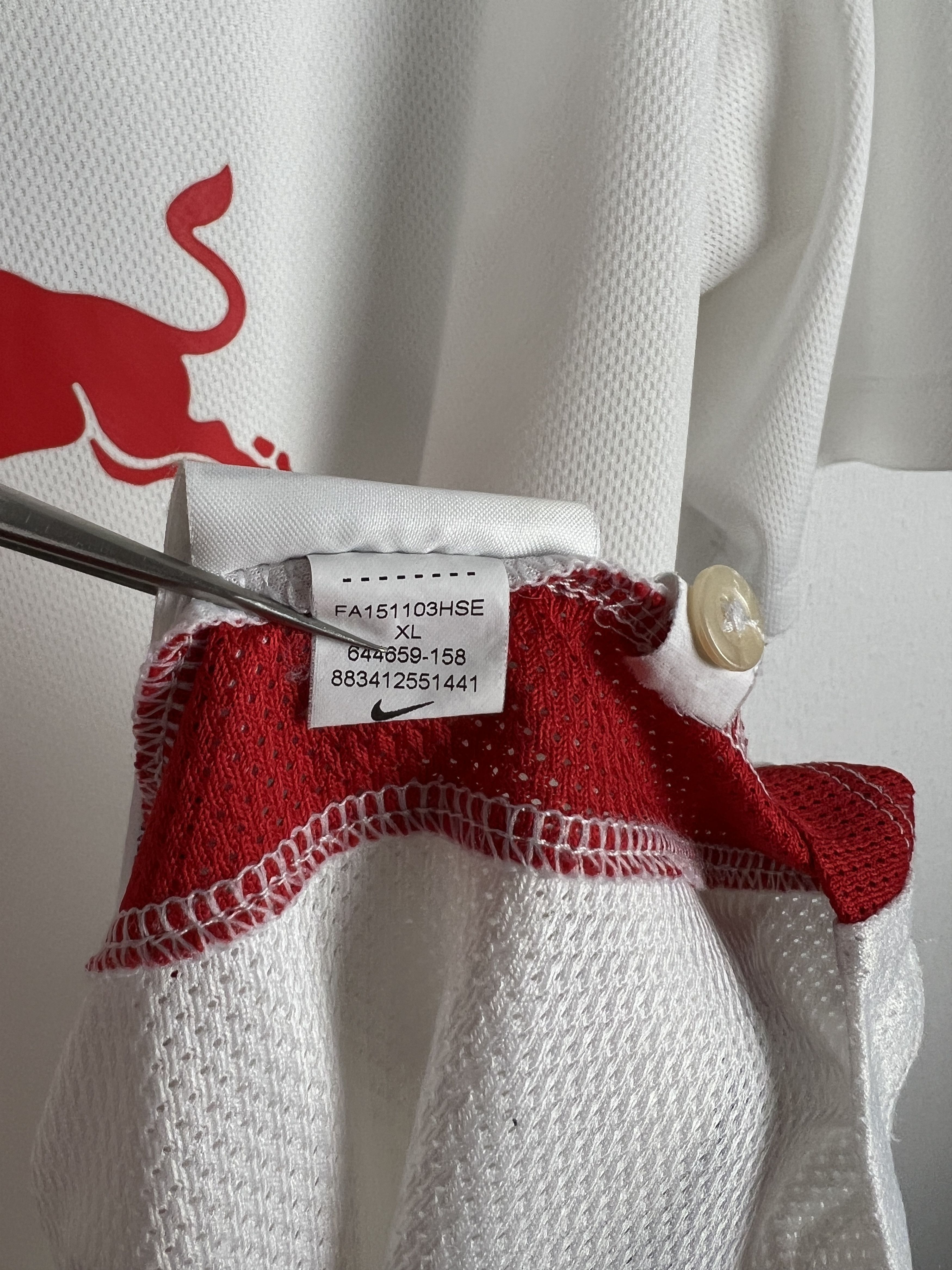 Nike Red Bull Leipzig Home football shirt Soccer Jersey Trikot Size US XL / EU 56 / 4 - 9 Thumbnail